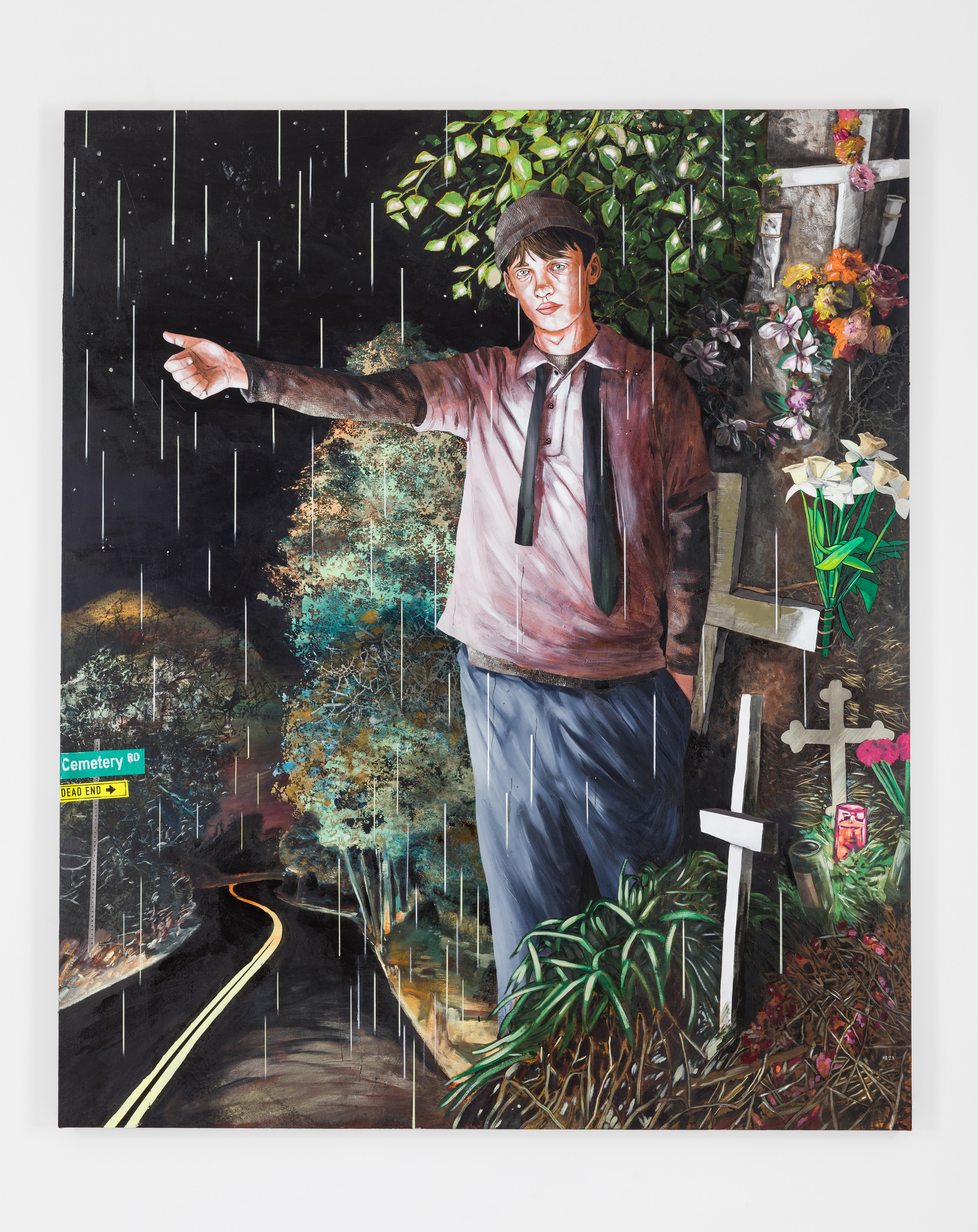Painting by Hernan Bas