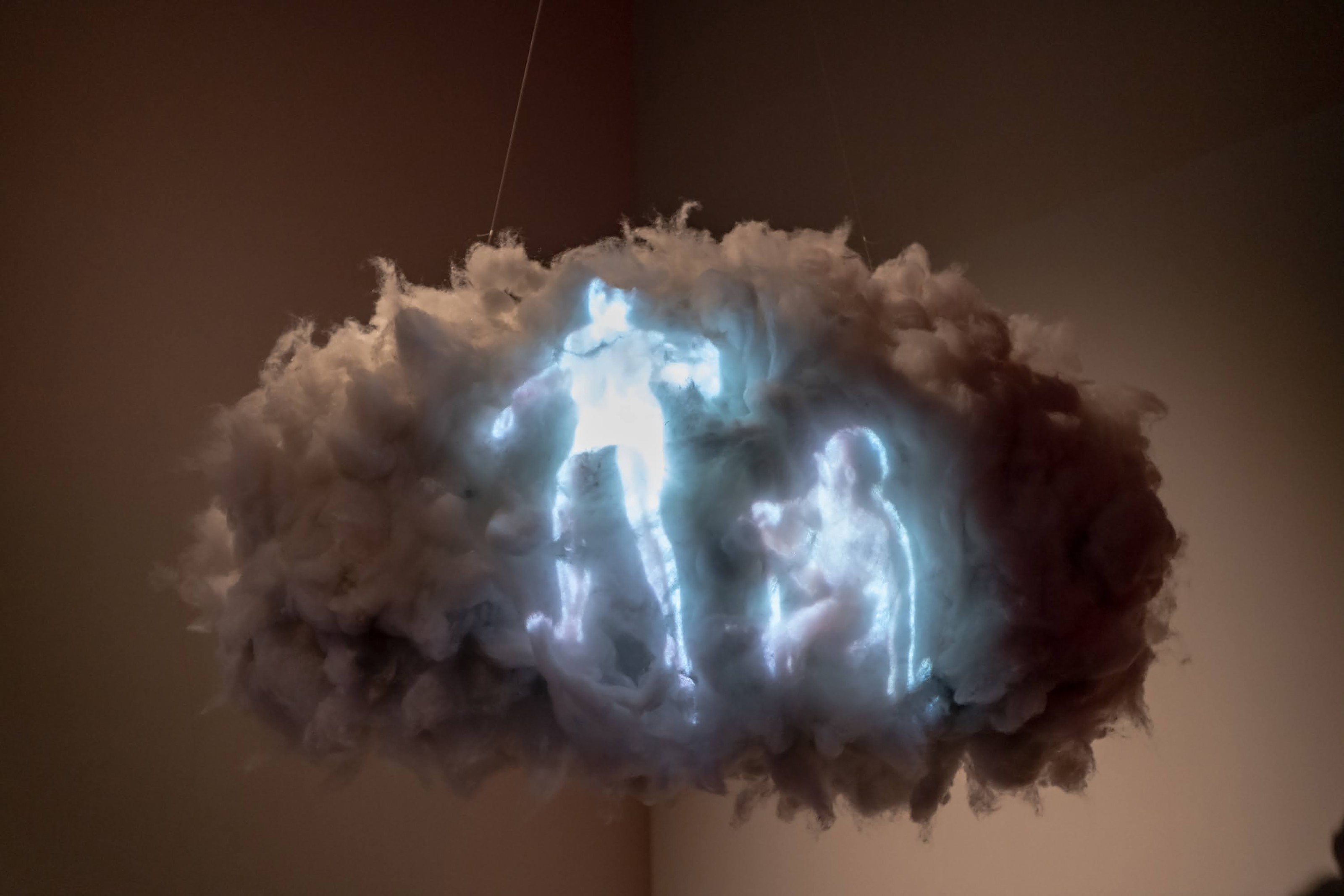 Sculpture & Video Panel by Tony Oursler