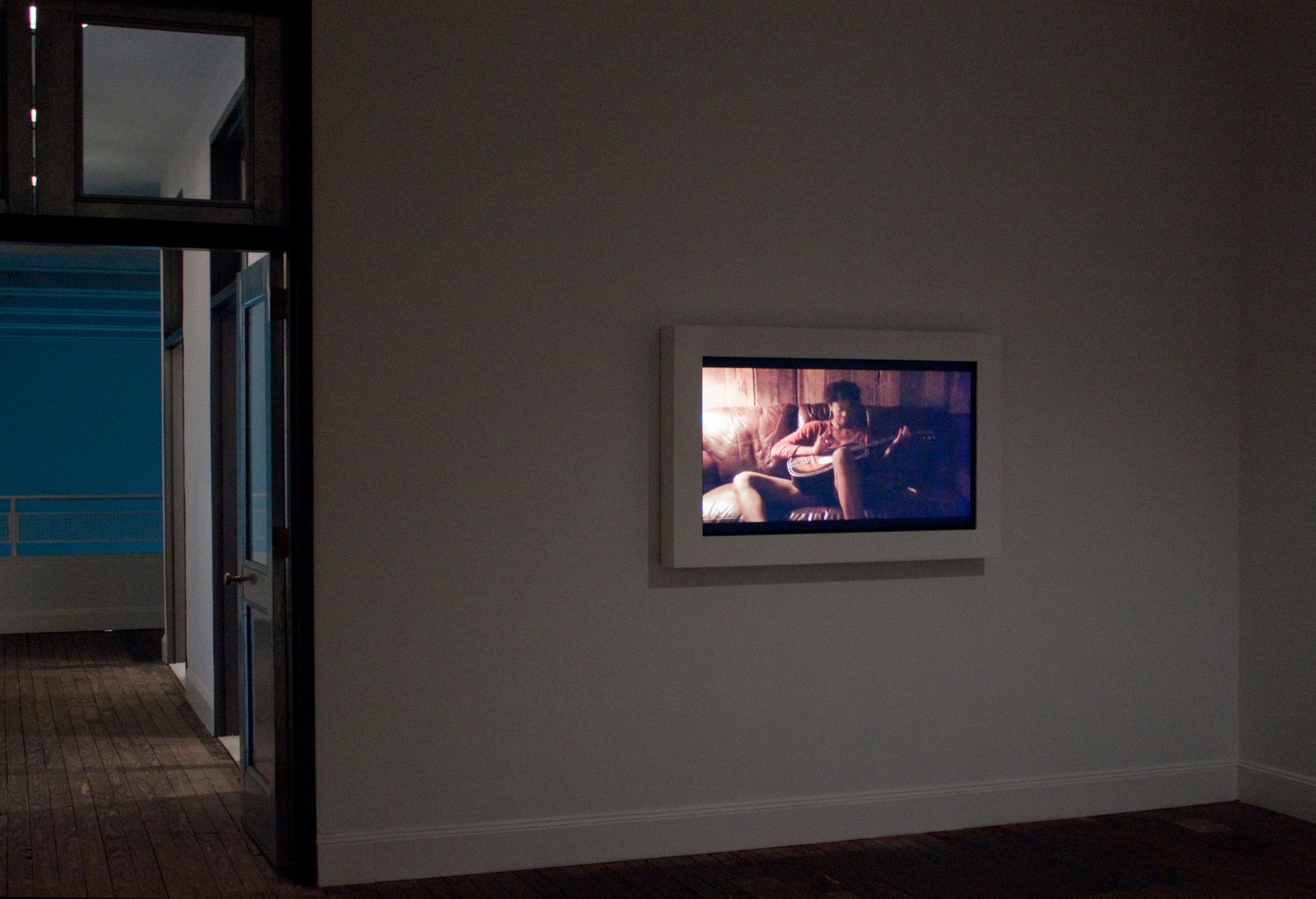 Installation view of Fall Frum Grace, Miss Pipi's Blue Tale at Lehmann Maupin New York