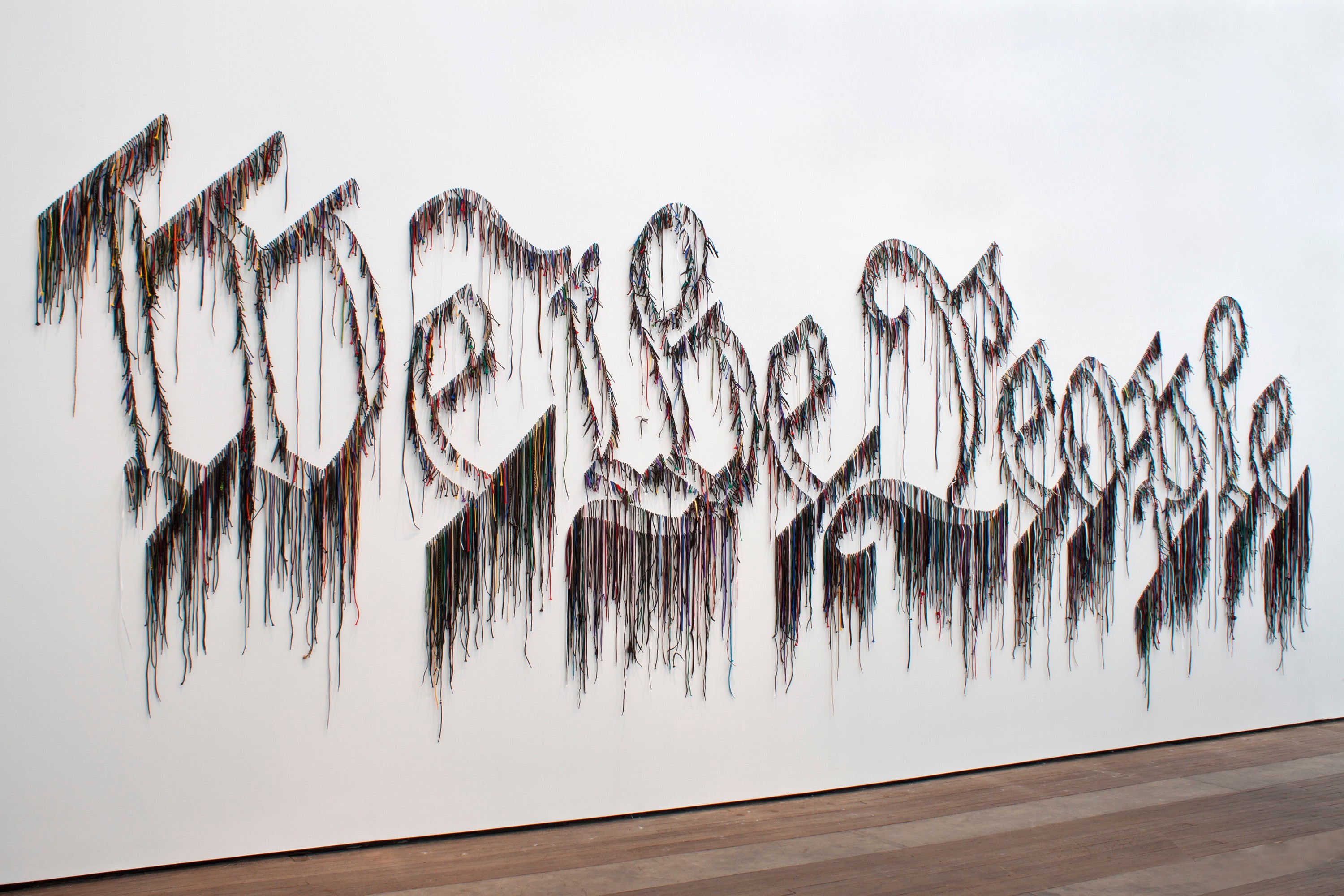 Wall work by Nari Ward