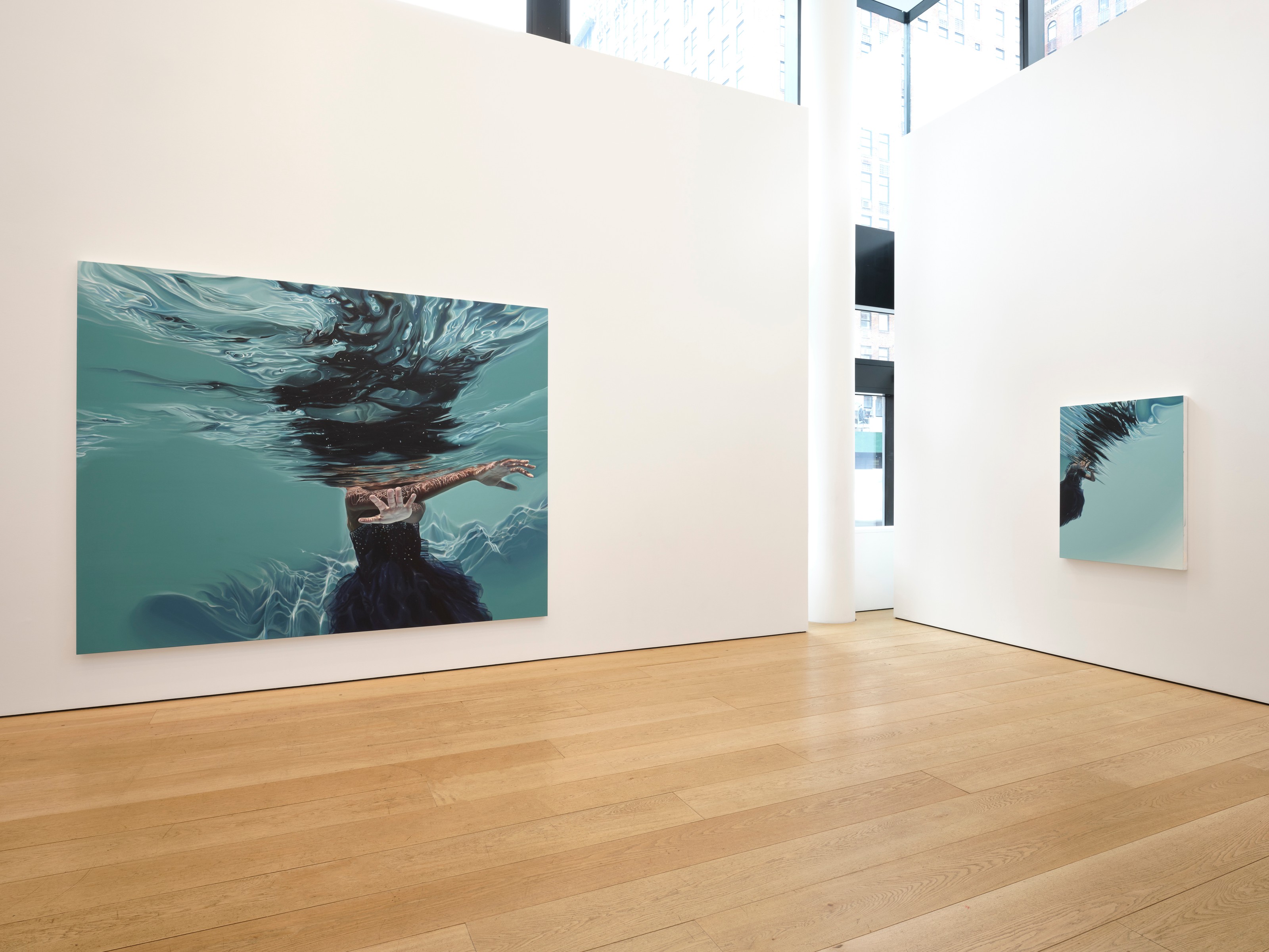 Installation view of Calida Rawles at Lehmann Maupin New York