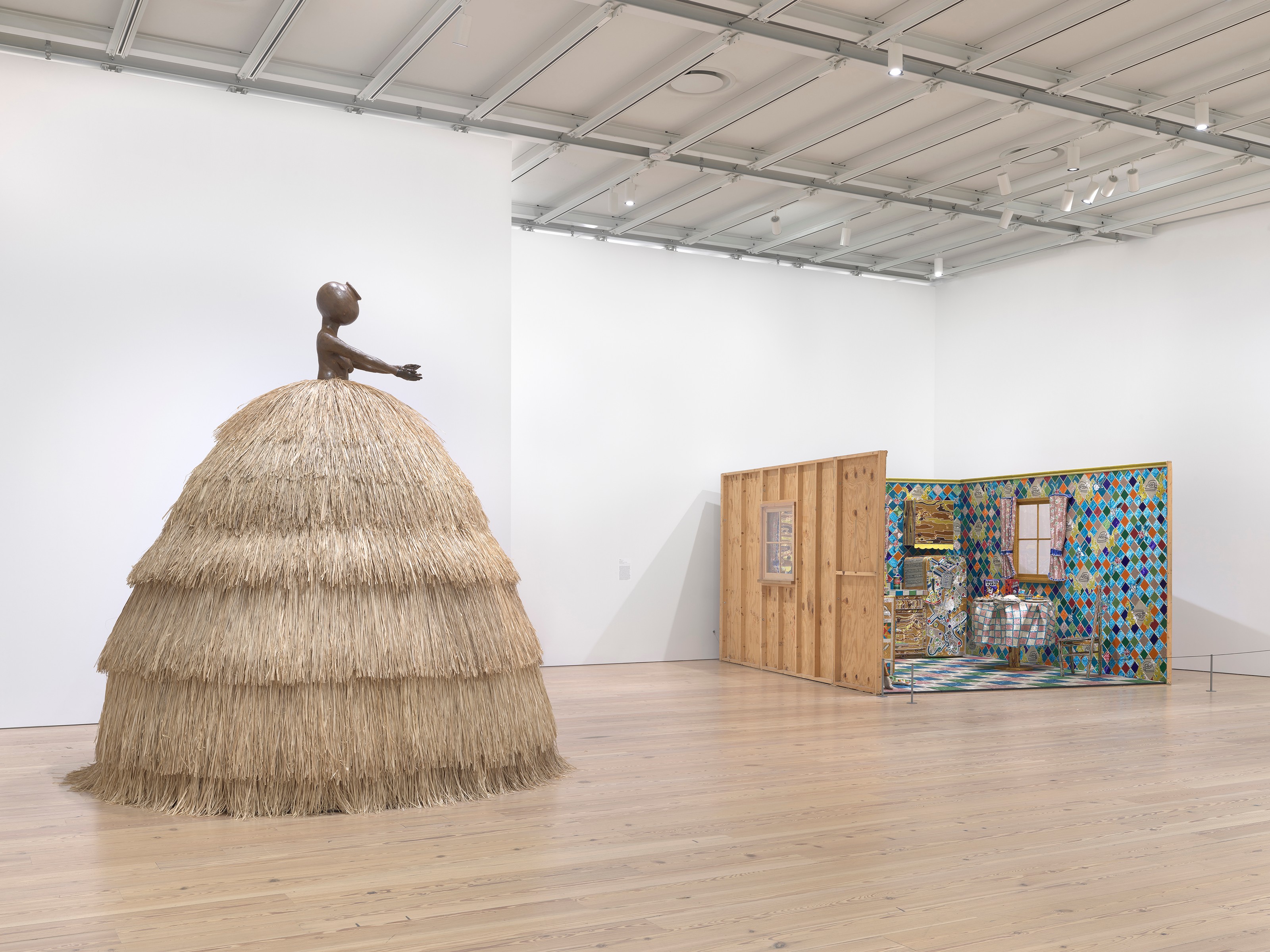 Installation view of Liza Lou, Kitchen at the Whitney Museum