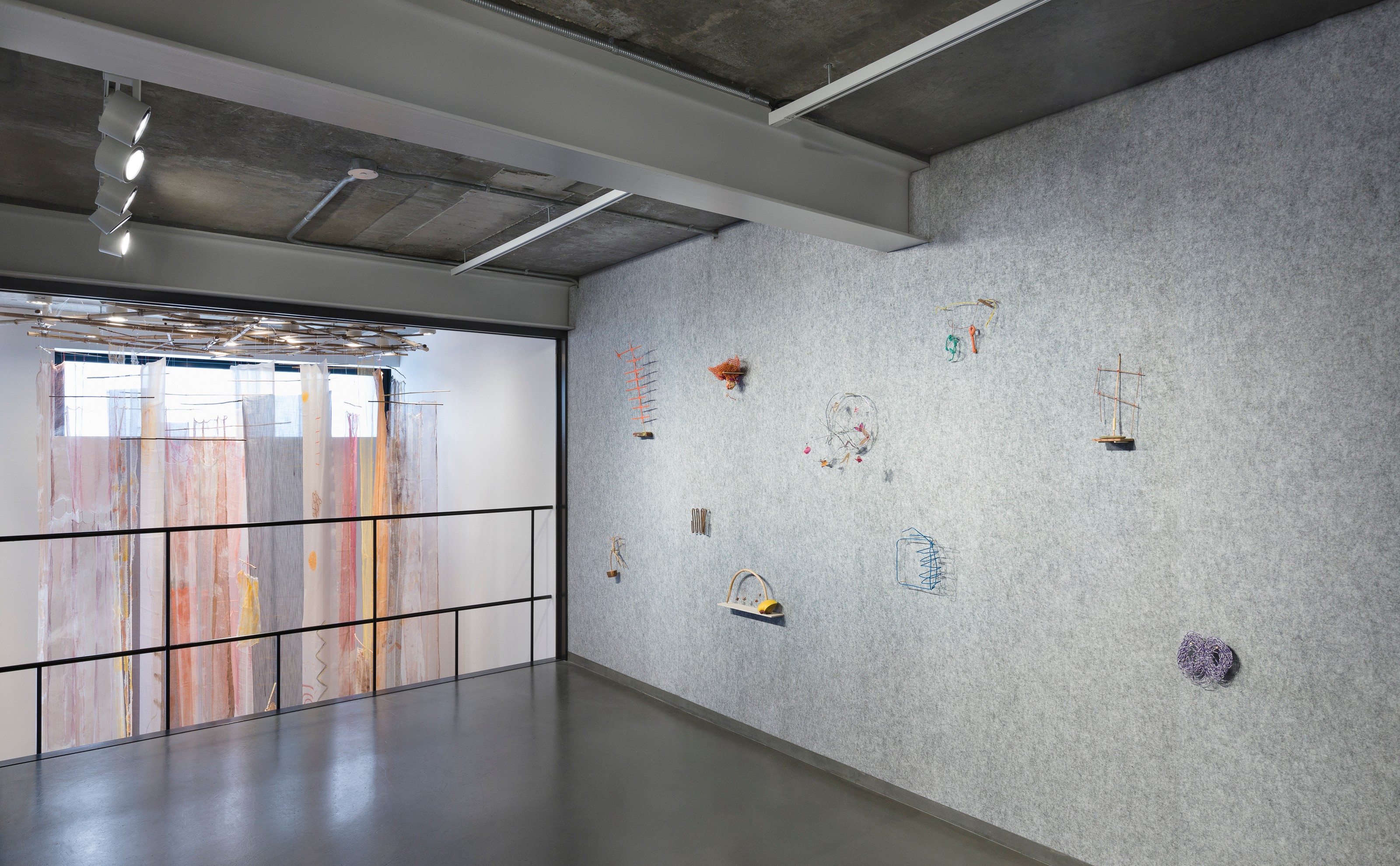 Installation view of Cecilia Vicuña at Lehmann Maupin Seoul