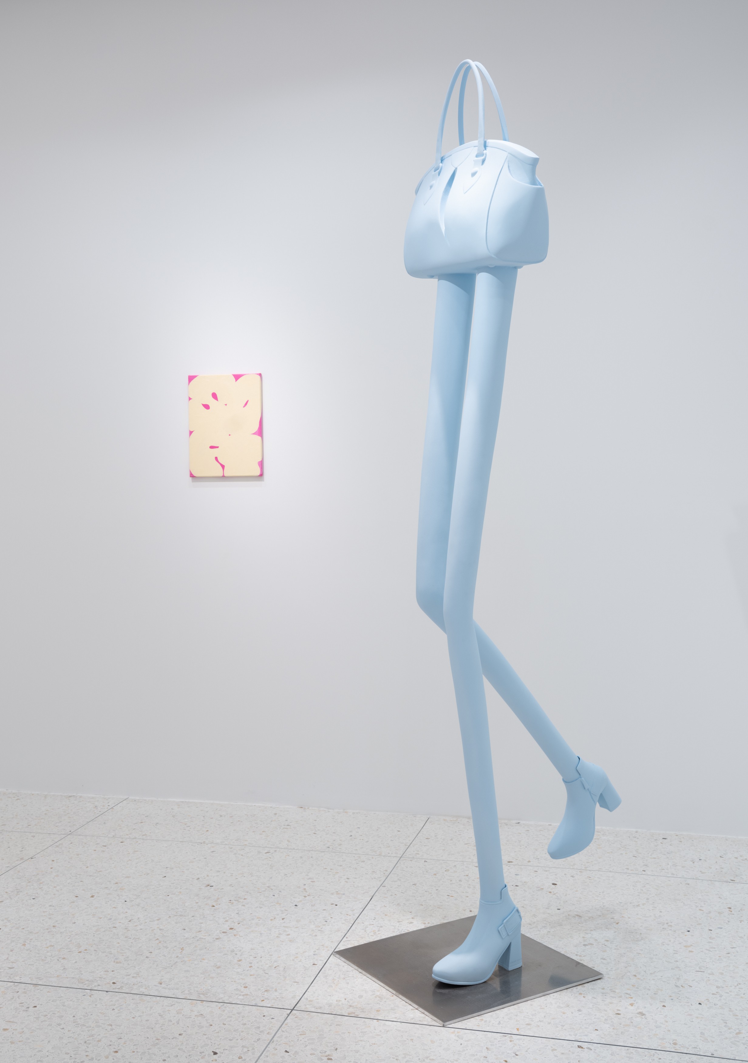 Installation view of Erwin Wurm at Lehmann Maupin Palm Beach