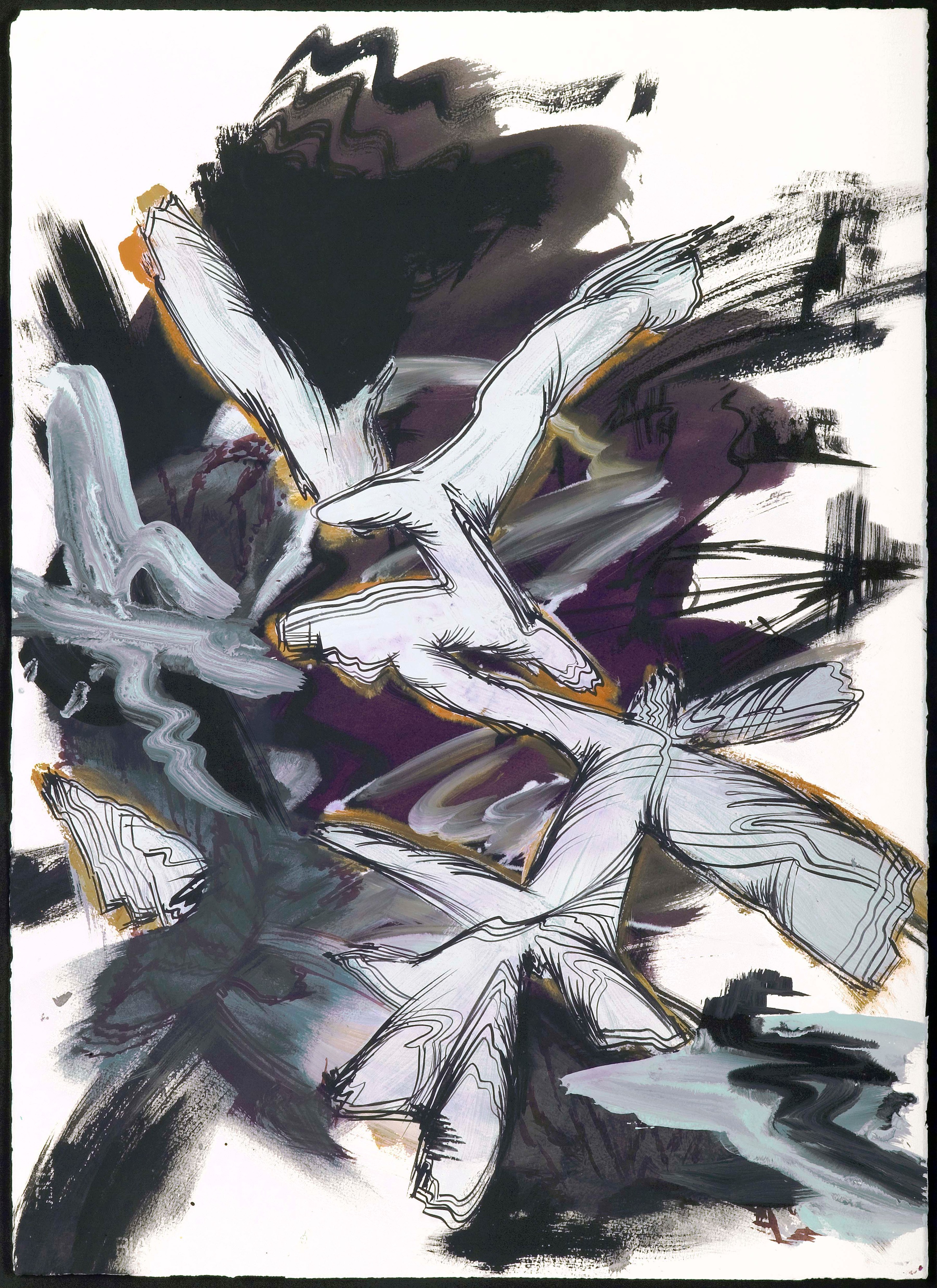 Work on paper by Suling Wang