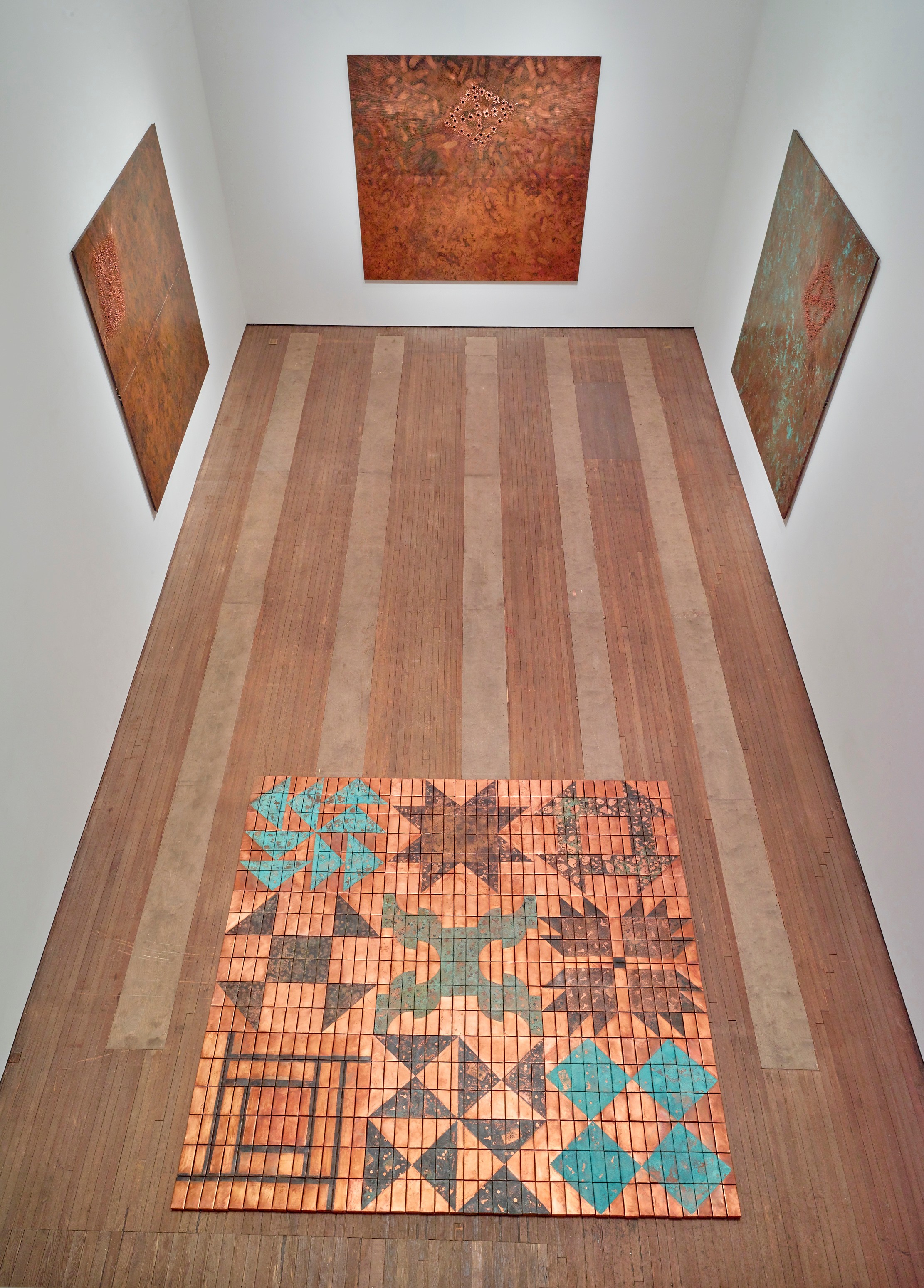 Installation view of Breathing Directions at Lehmann Maupin New York