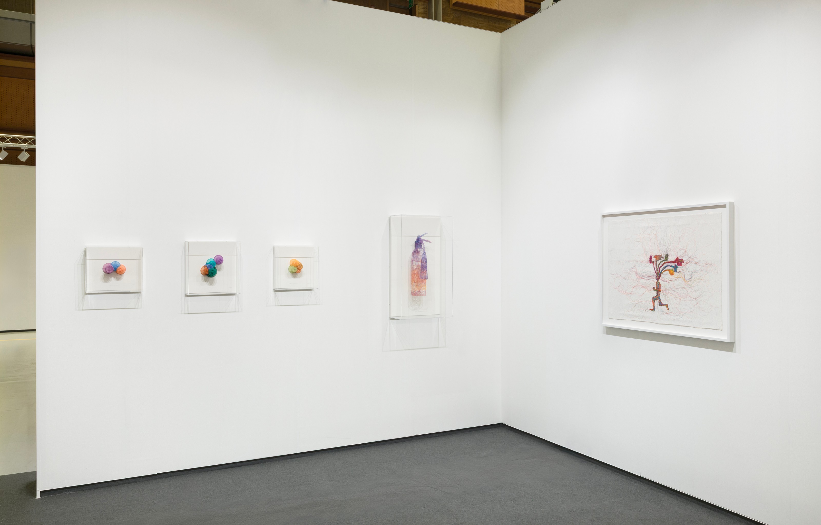 Installation view of Lehmann Maupin, Stand C11 at Frieze Seoul