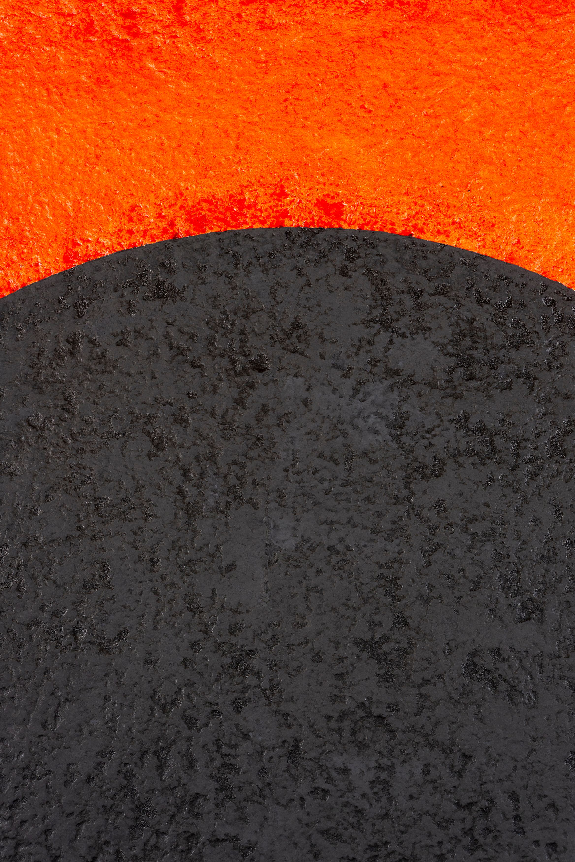 Detail of work on paper by McArthur Binion