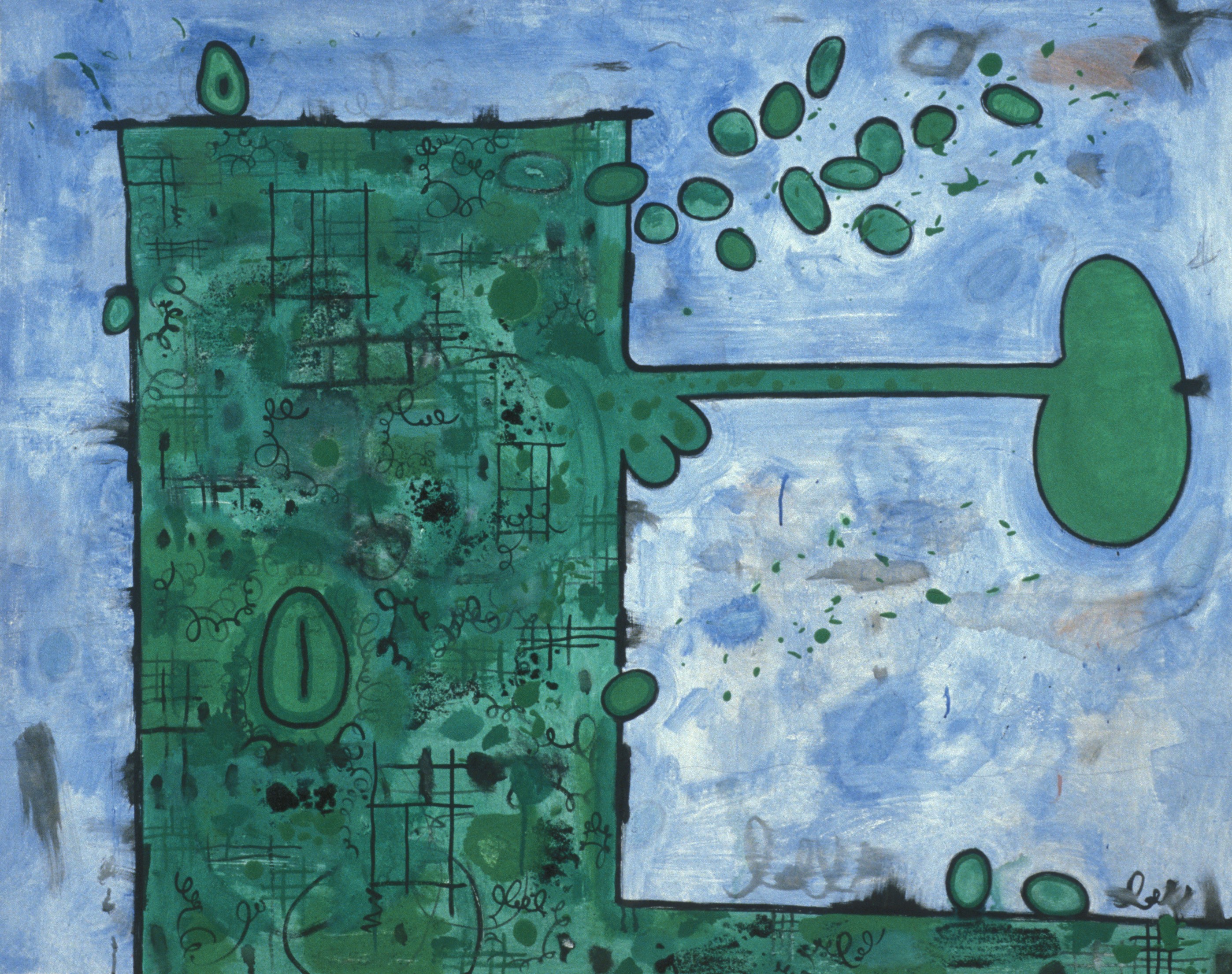 Painting by Carroll Dunham