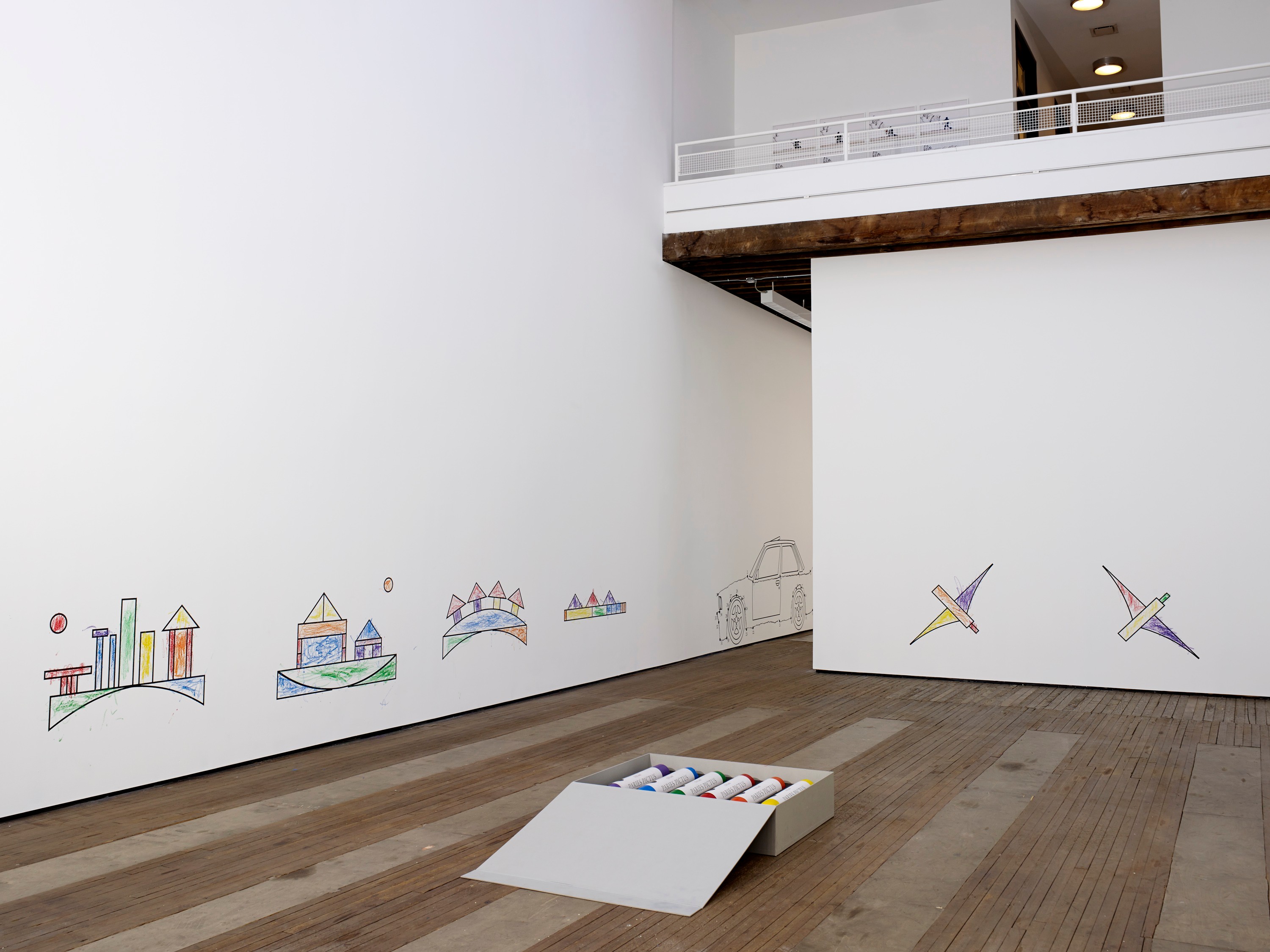 Installation view of Paries Pictus at Lehmann Maupin New York