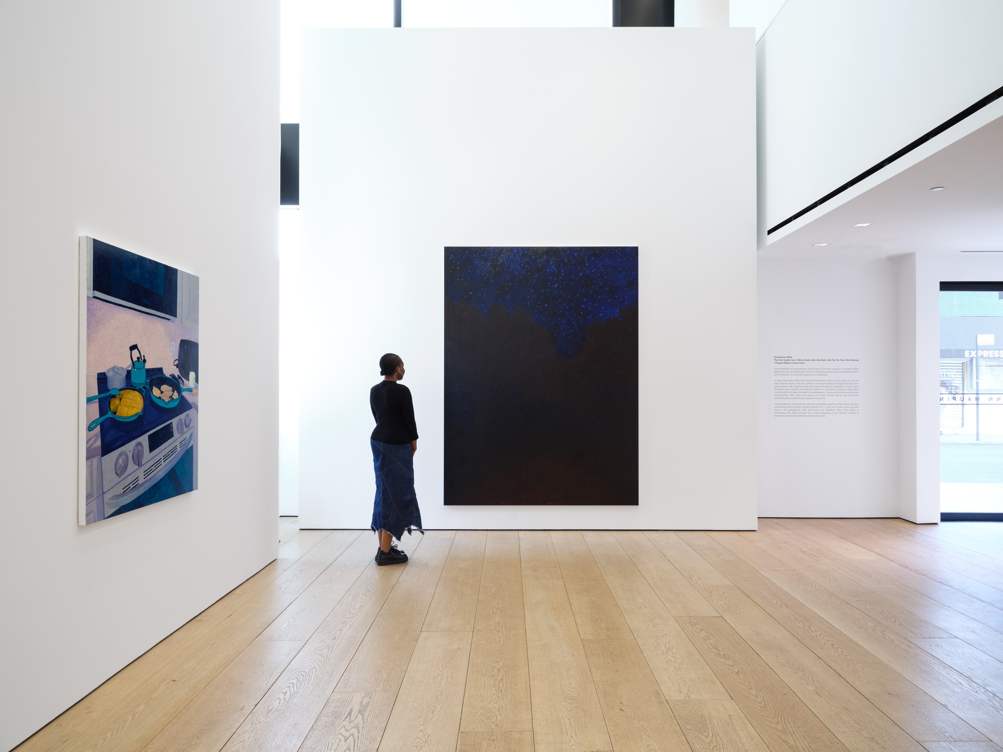 Installation view of Arcmanoro Niles at Lehmann Maupin New York