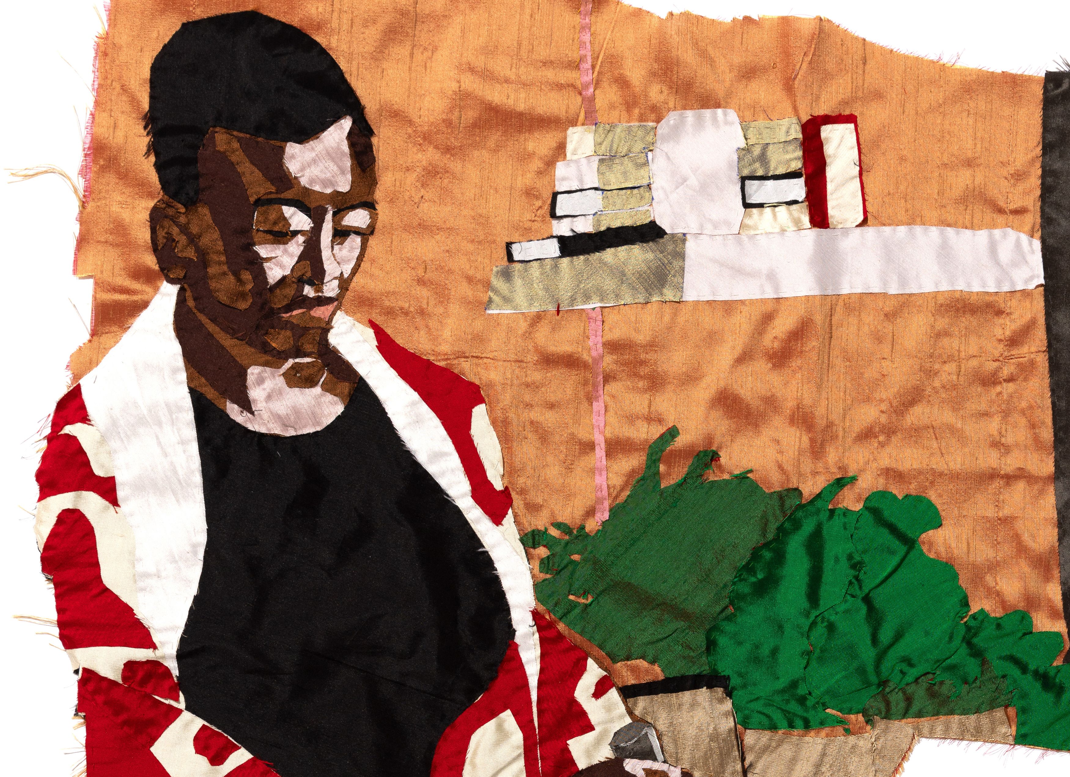 Wall work by Billie Zangewa