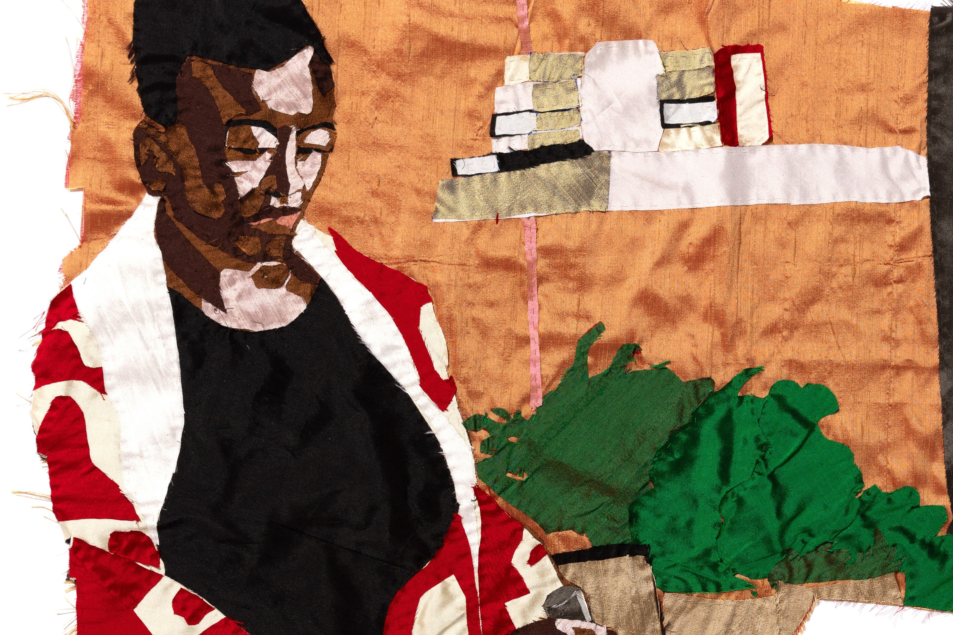 Wall work by Billie Zangewa
