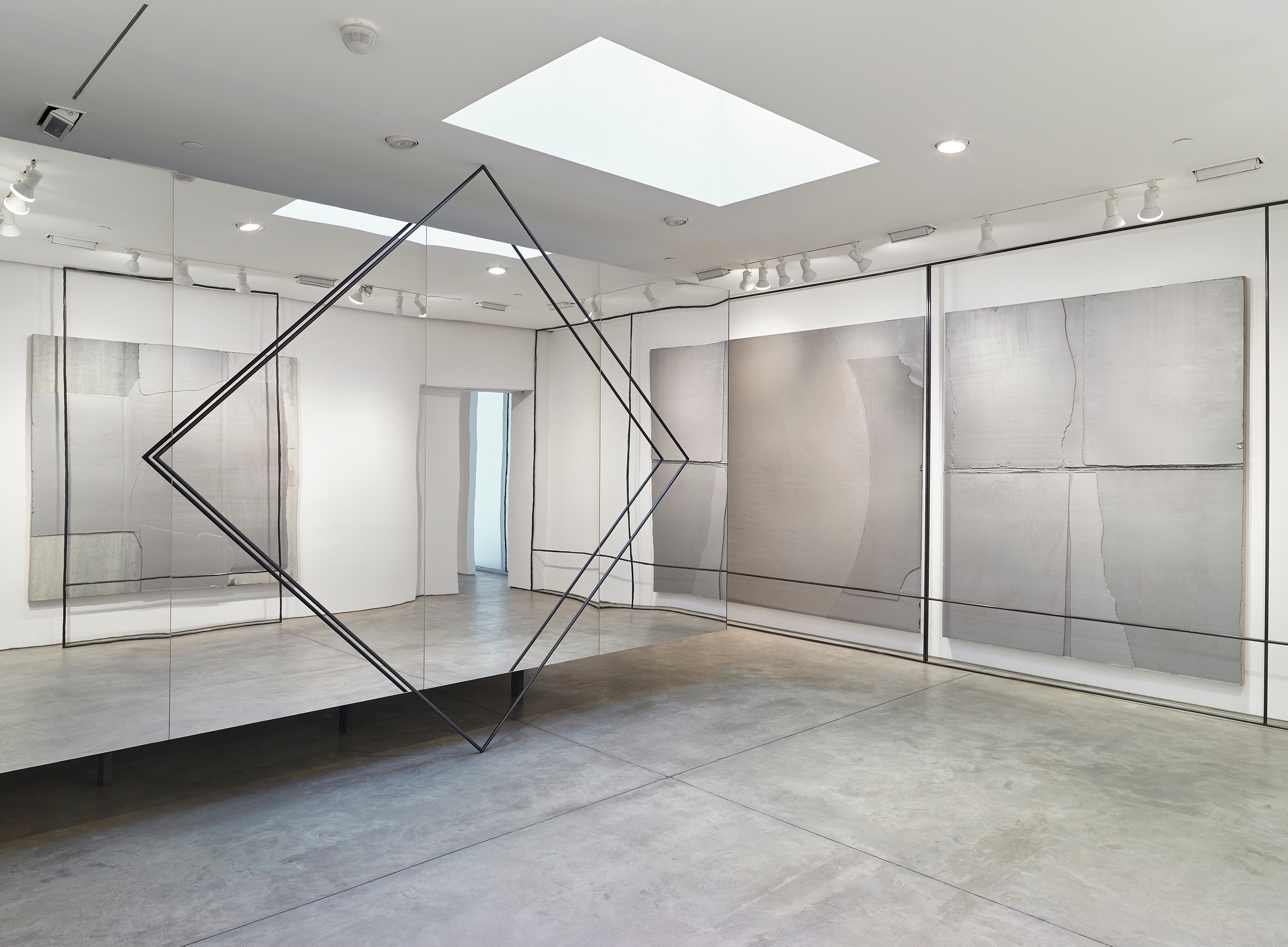 Installation view of Liu Wei at Lehmann Maupin New York