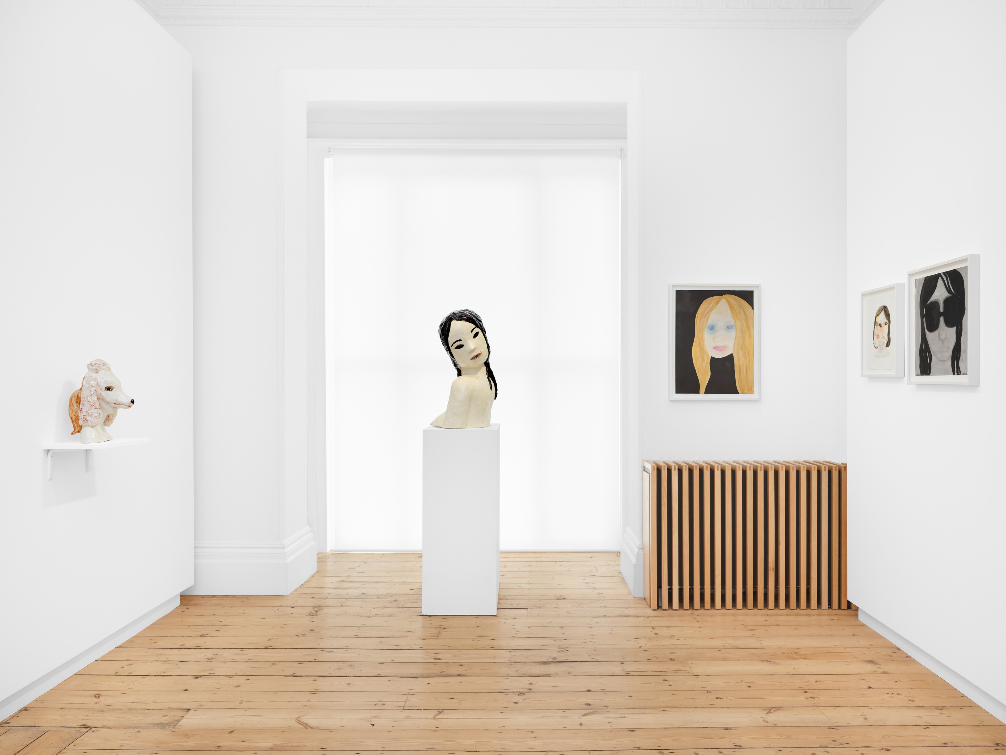 Installation view of Klara Kristalova at Lehmann Maupin London