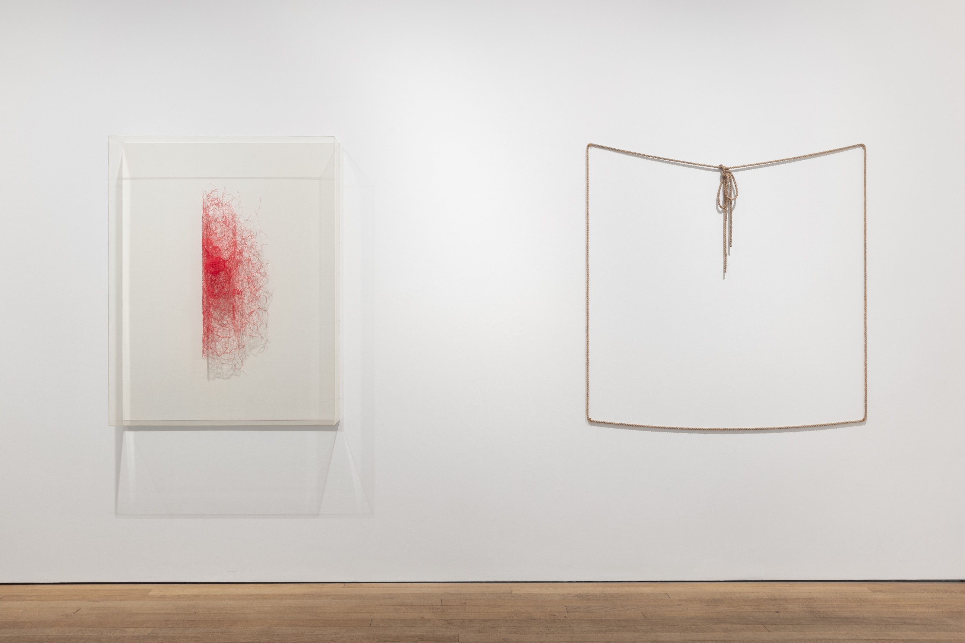 Installation view of Beyond Material at Lehmann Maupin London