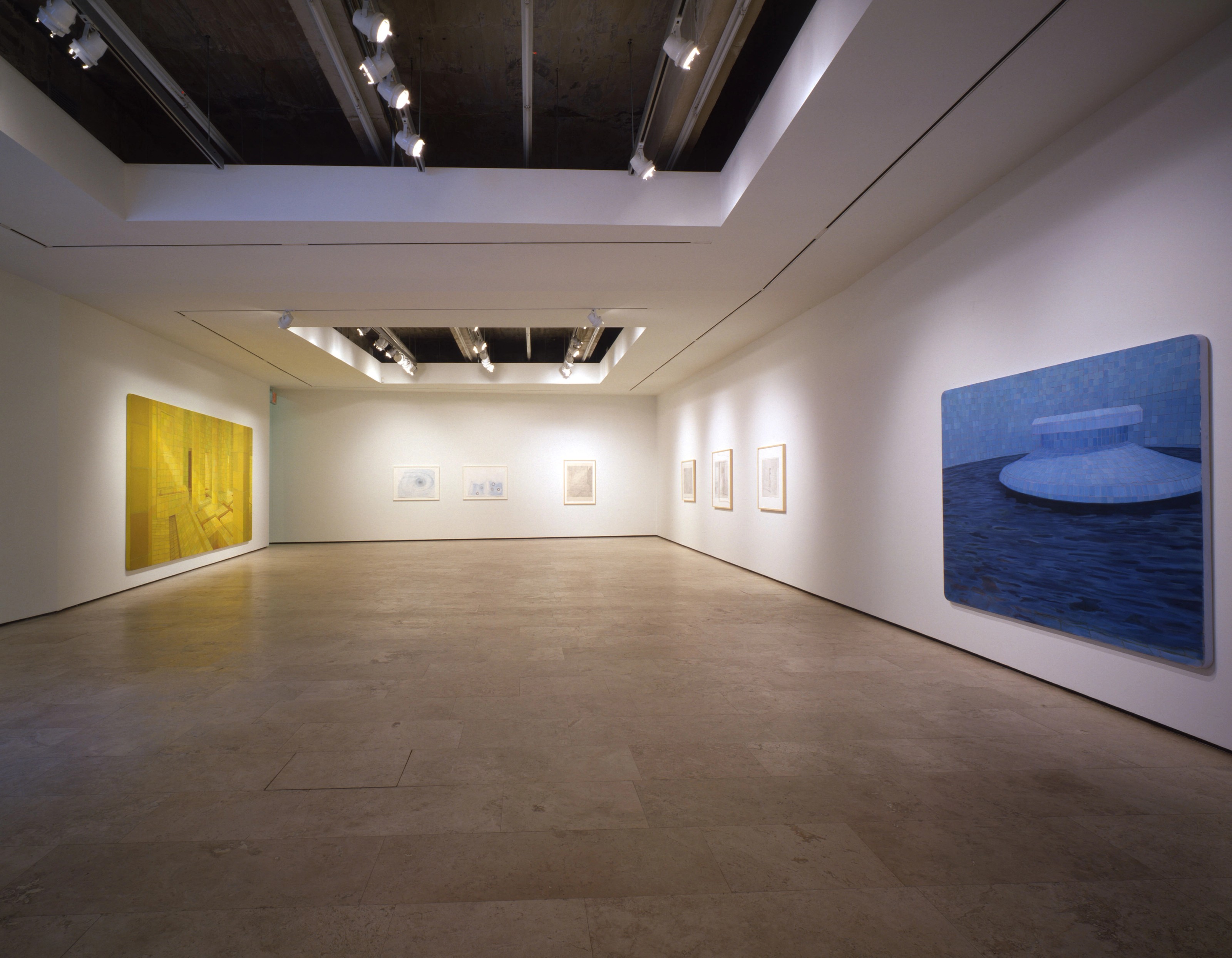 Installation view of Two Paintings and Ten Drawings at Lehmann Maupin New York