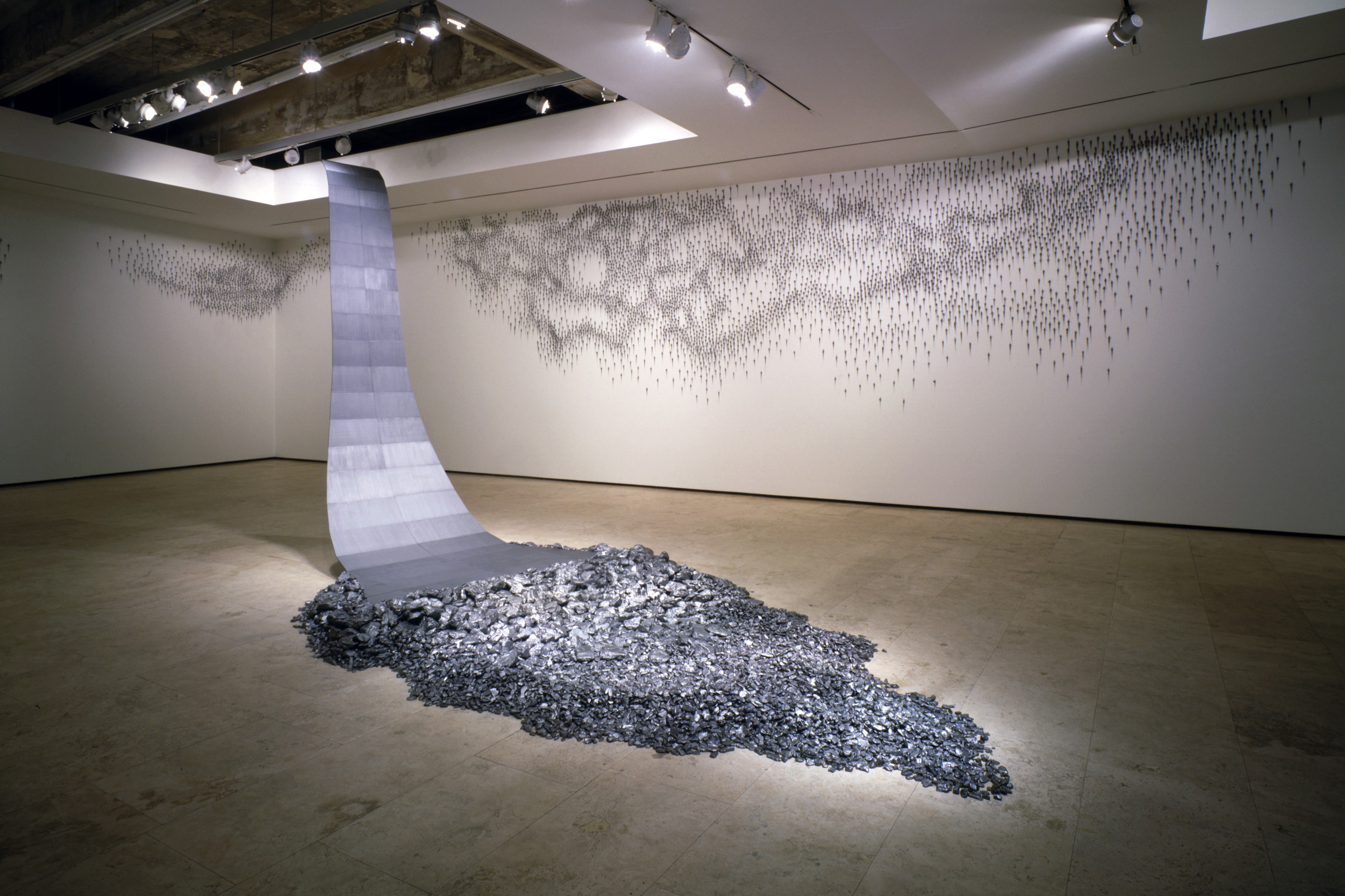 Installation view of Teresita Fernández at Lehmann Maupin New York