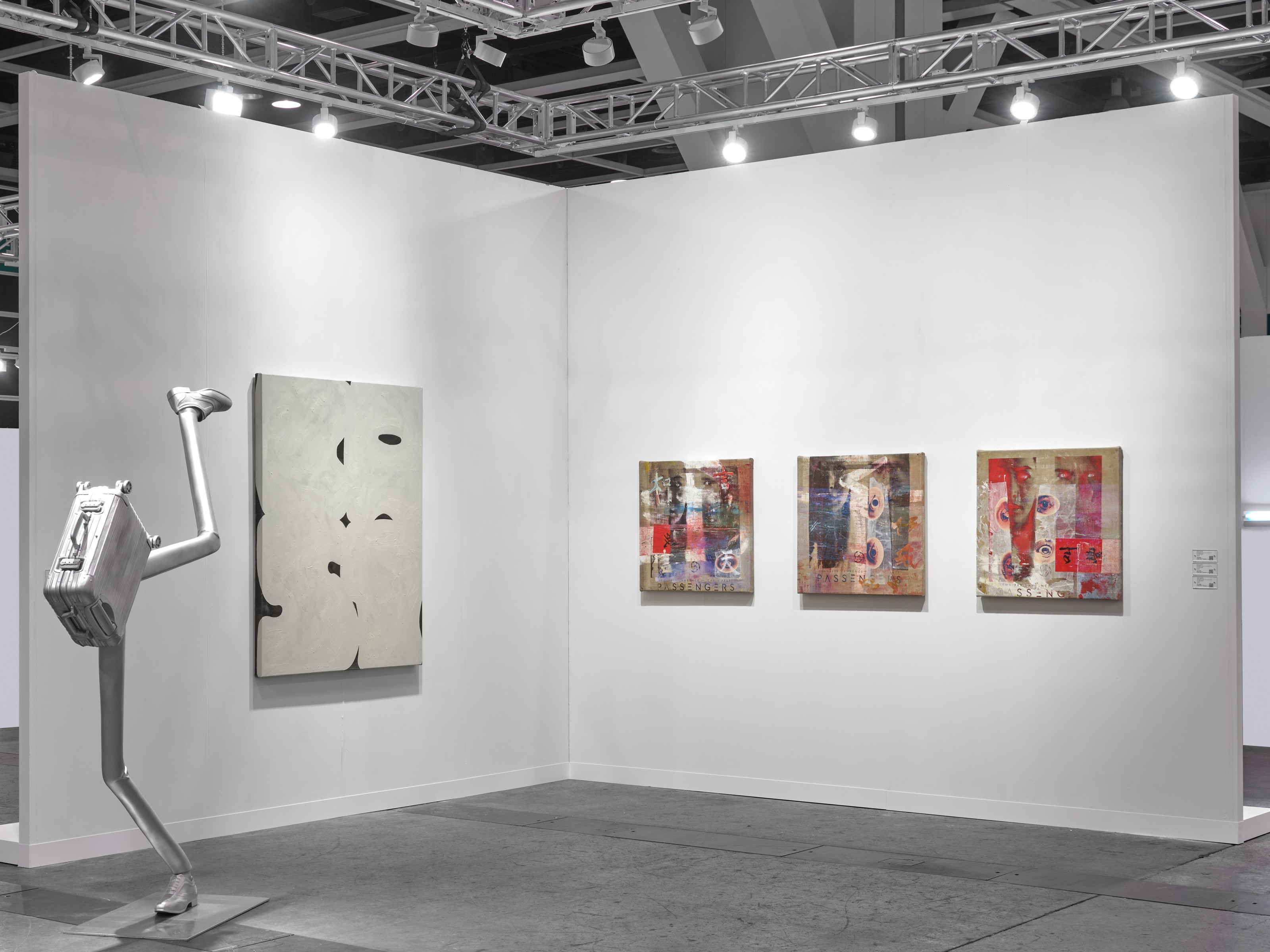 Installation view of Lehmann Maupin, Booth 1C17 at Art Basel Hong Kong