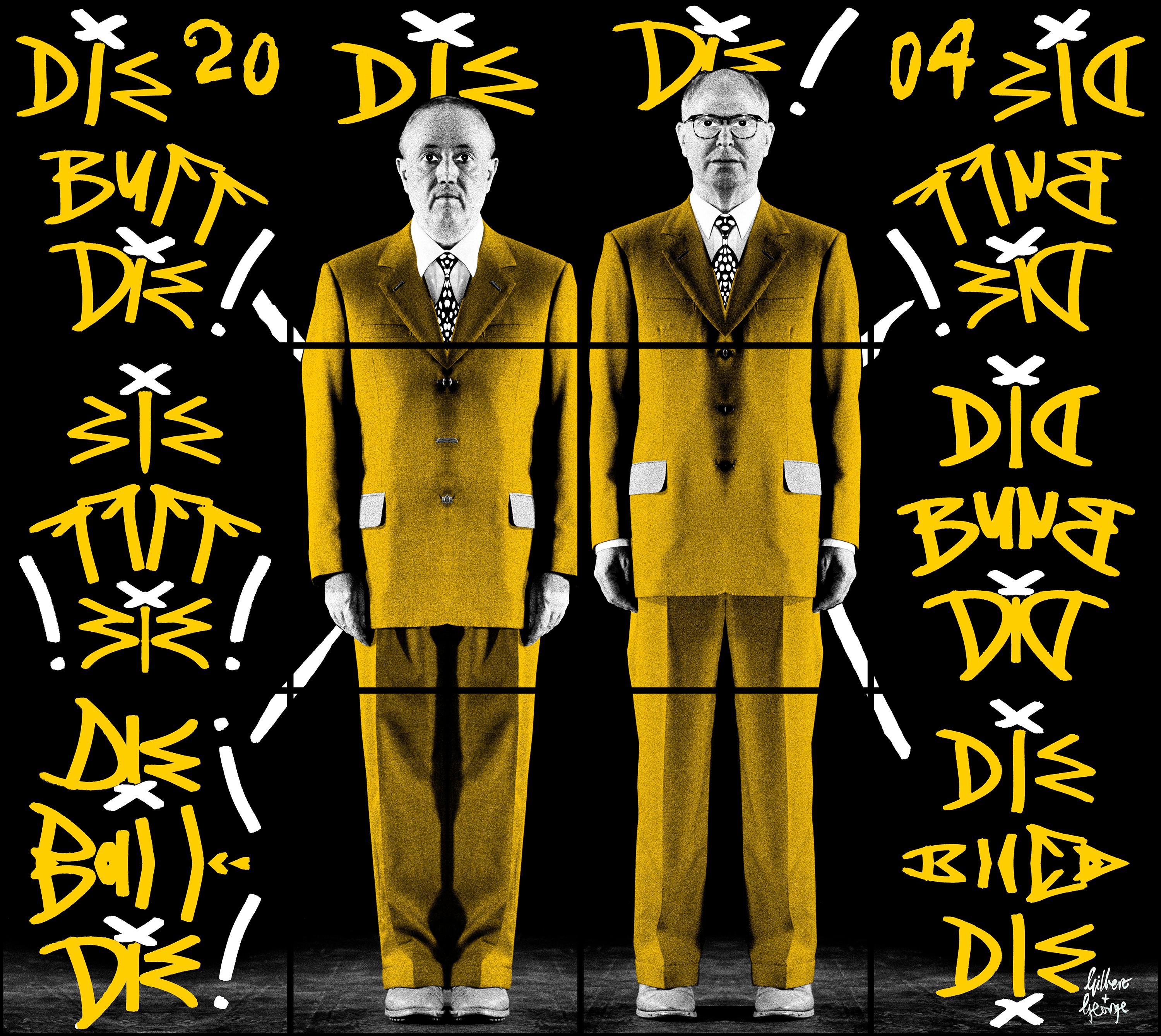 Wall work by Gilbert & George