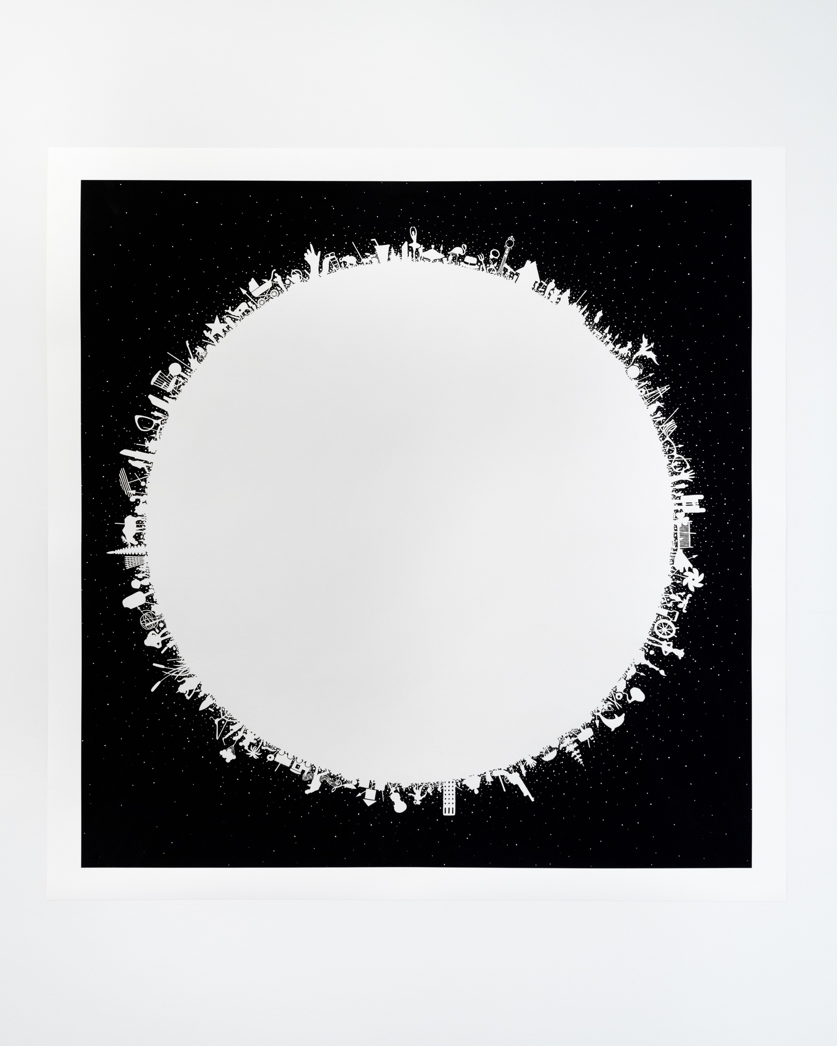 Work on paper by Tom Friedman