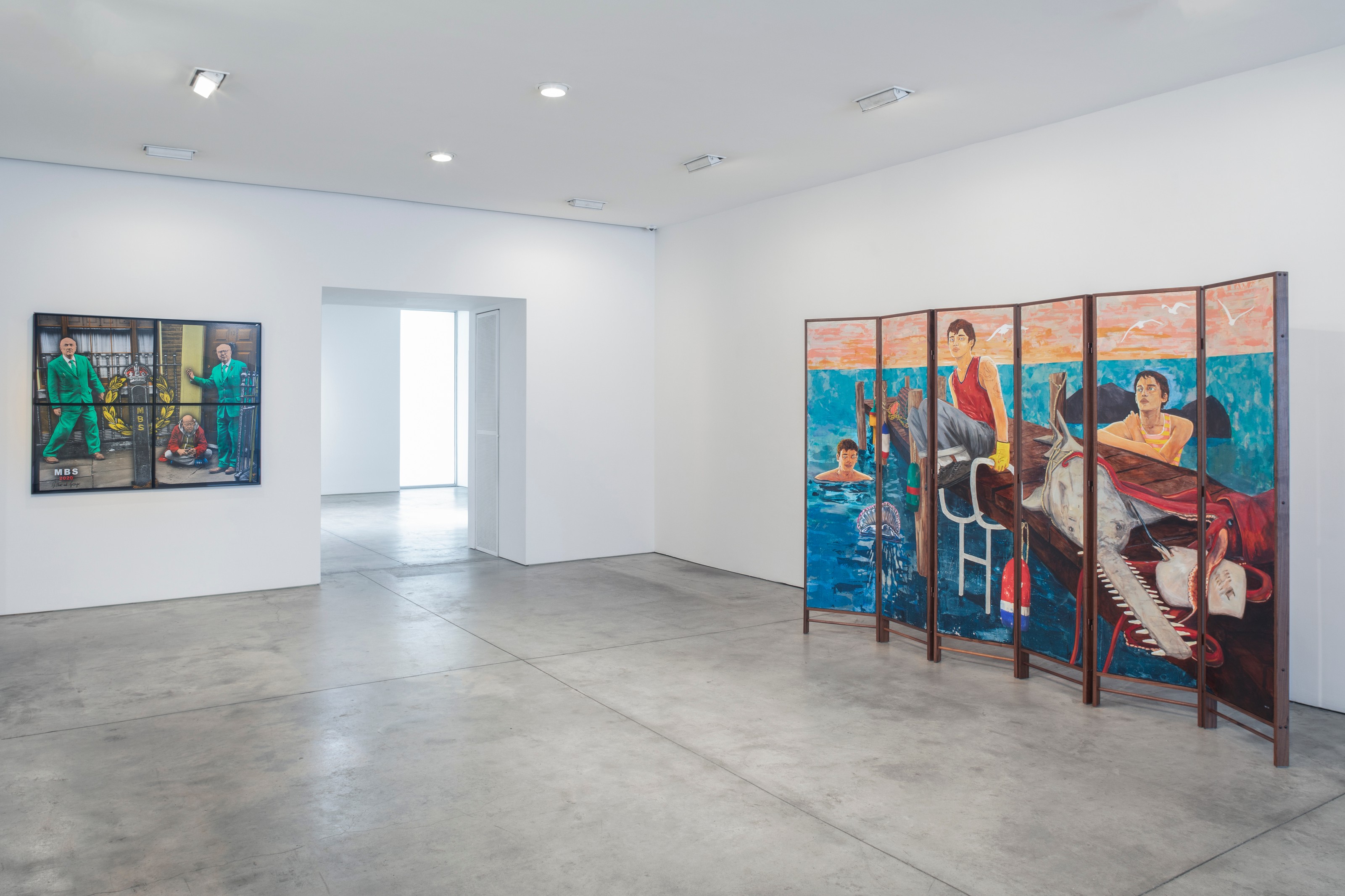 Installation view of Frieze New York Annex & Vision & Justice Tribute, at Lehmann Maupin New York