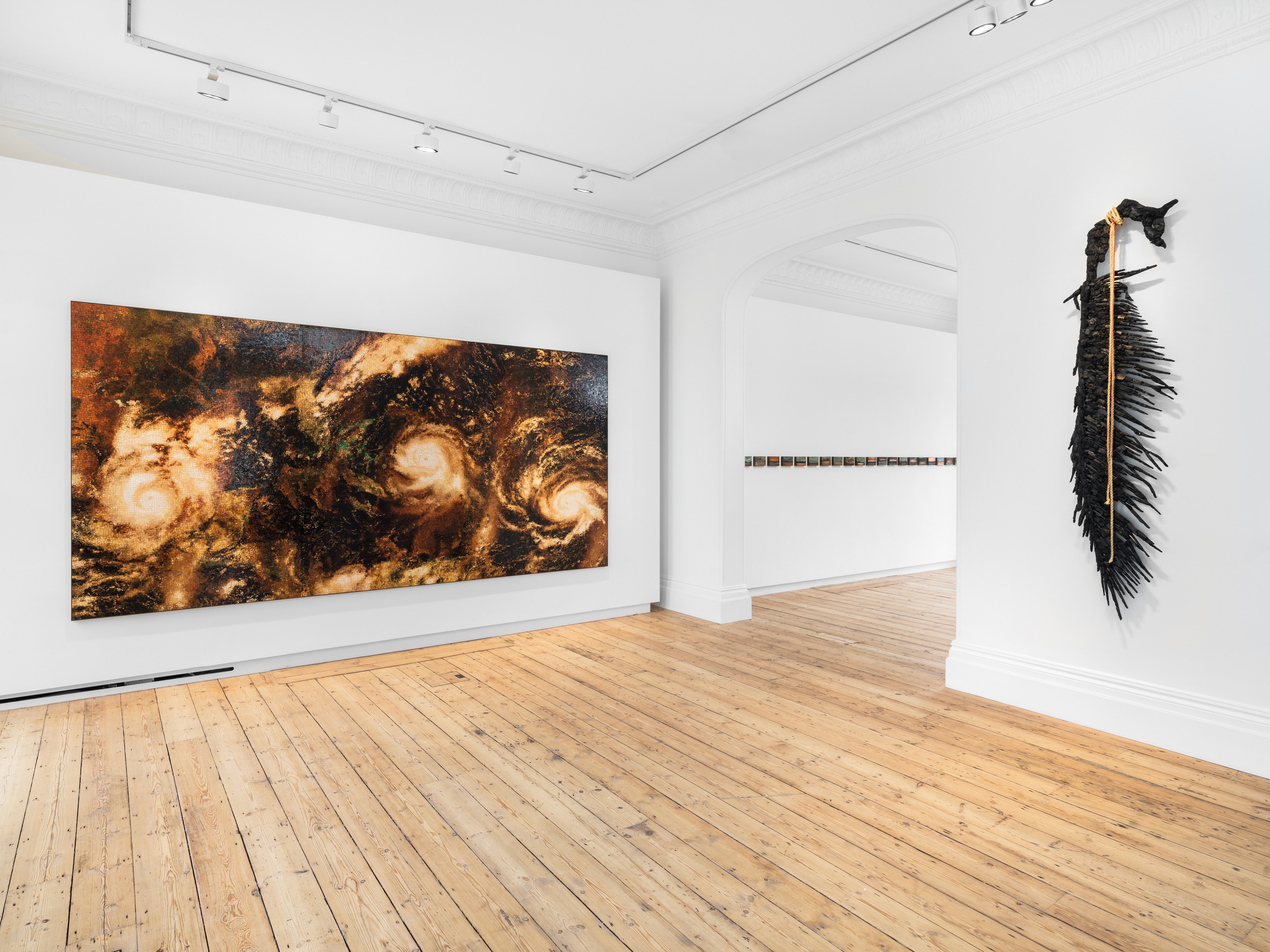 Installation view of Teresita Fernández at Lehmann Maupin London