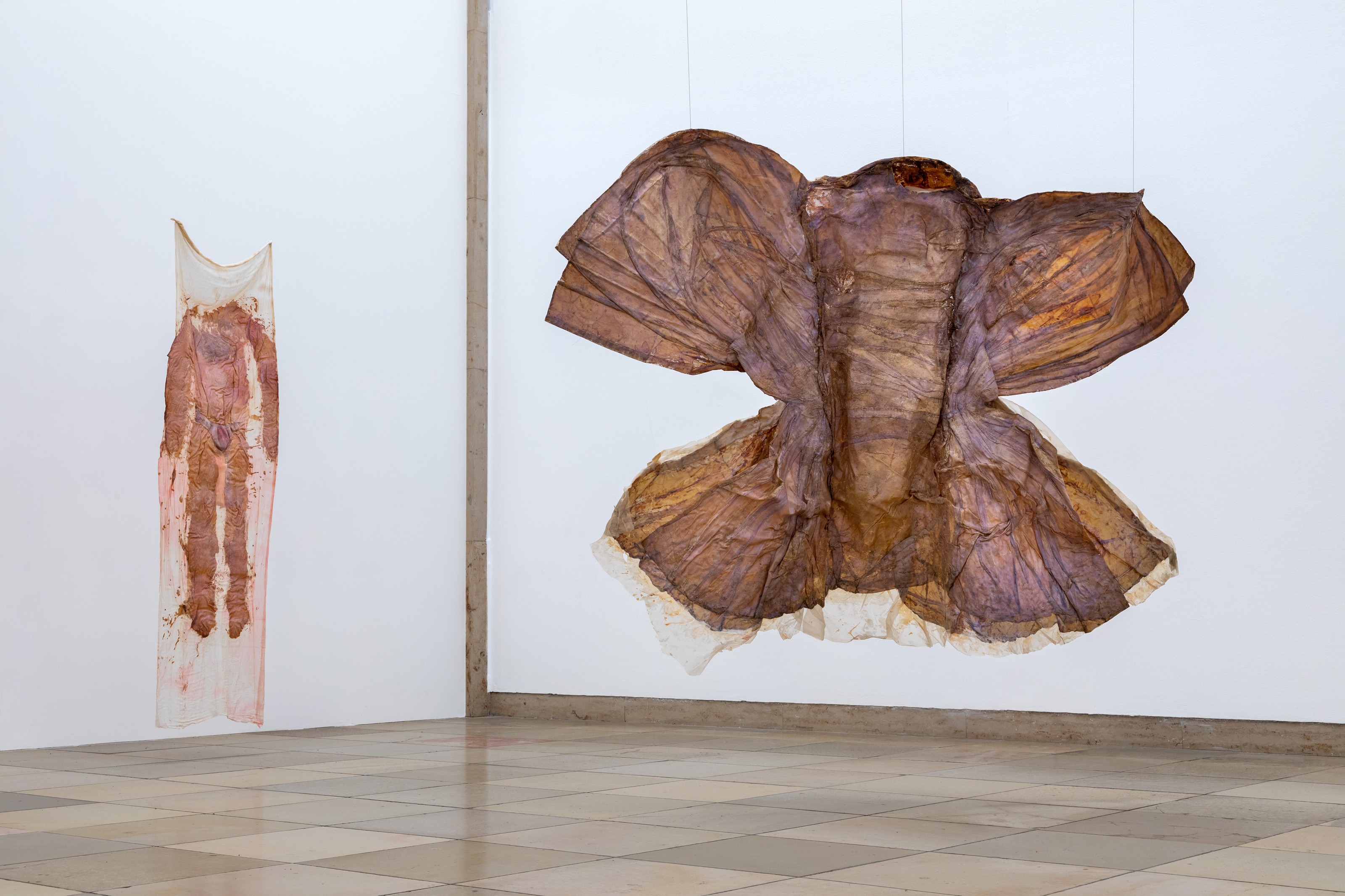 Installation view of Heidi Bucher at Haus Der Kunst