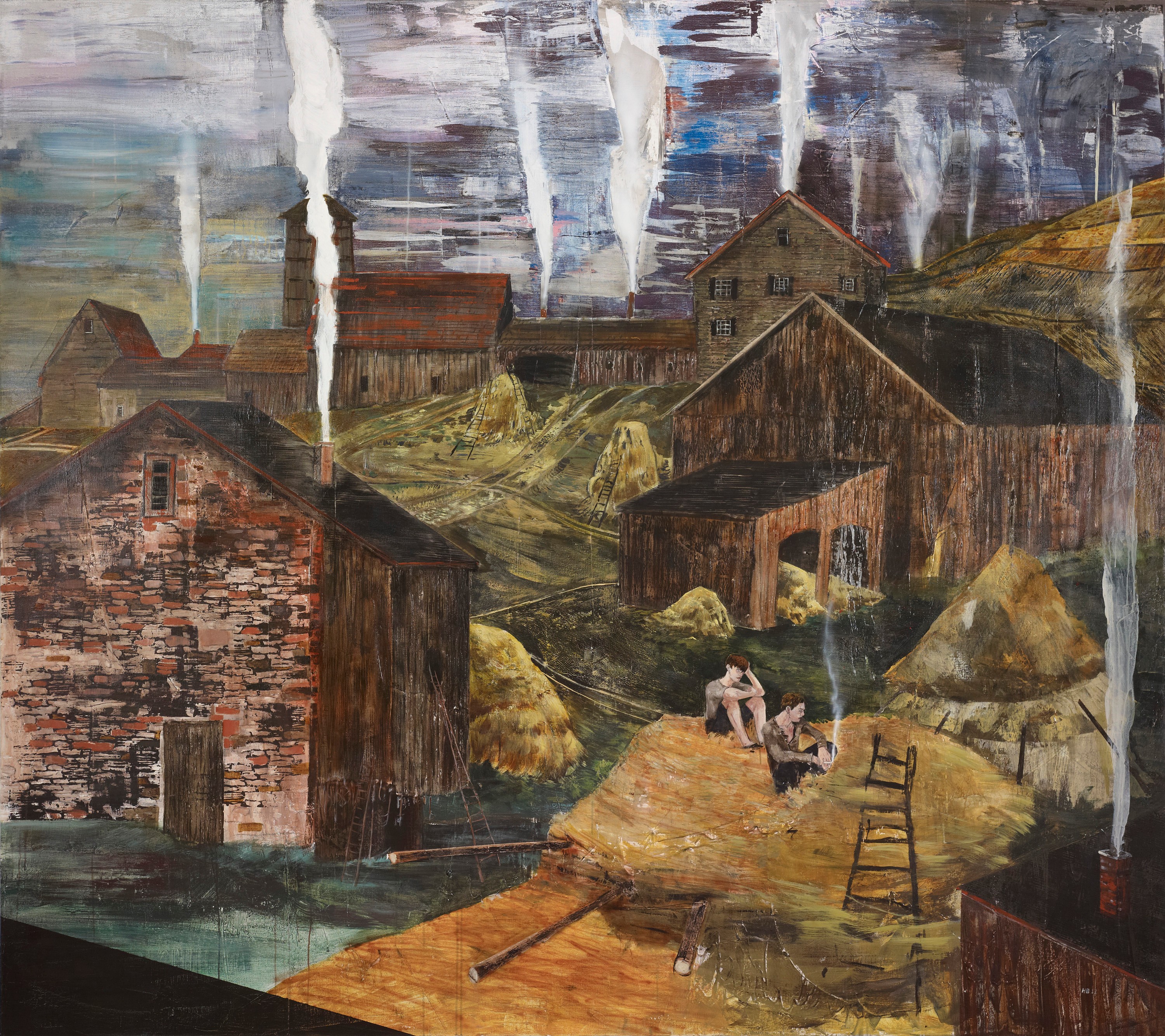 Painting by Hernan Bas