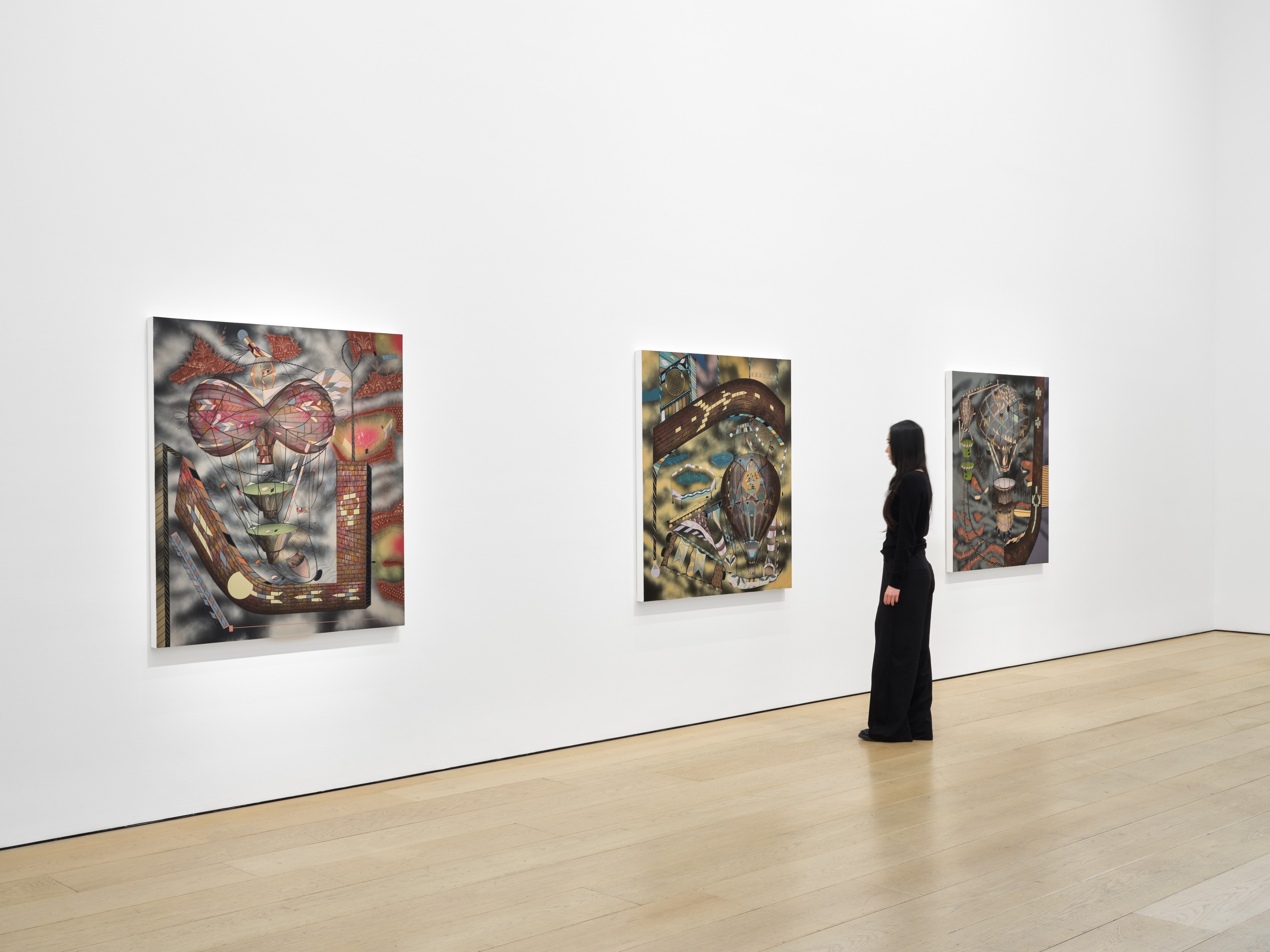 Image accompanying source report: Lari Pittman answers digital speed with slow, ornate painting at Lehmann Maupin