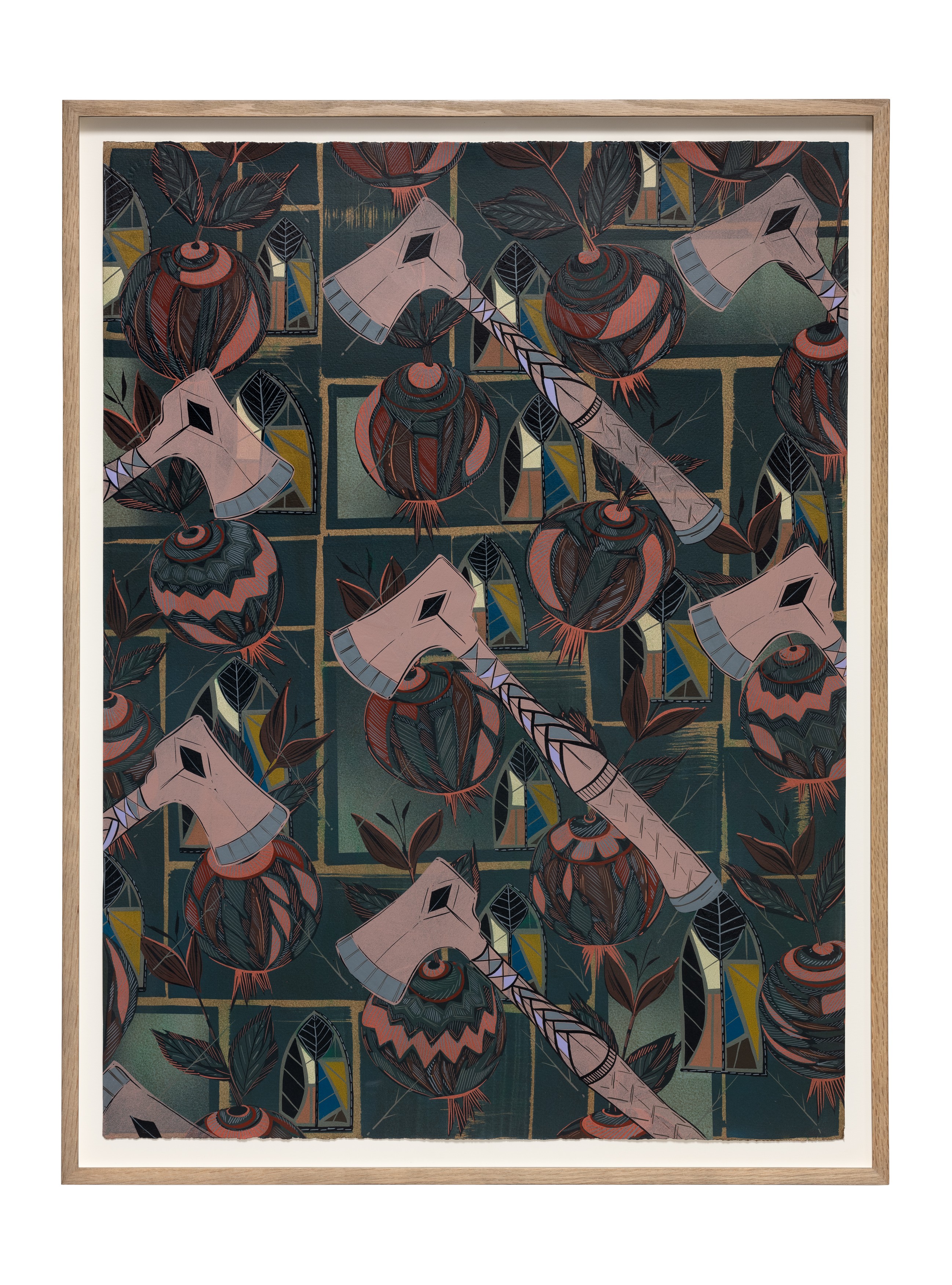 Work on paper by Lari Pittman