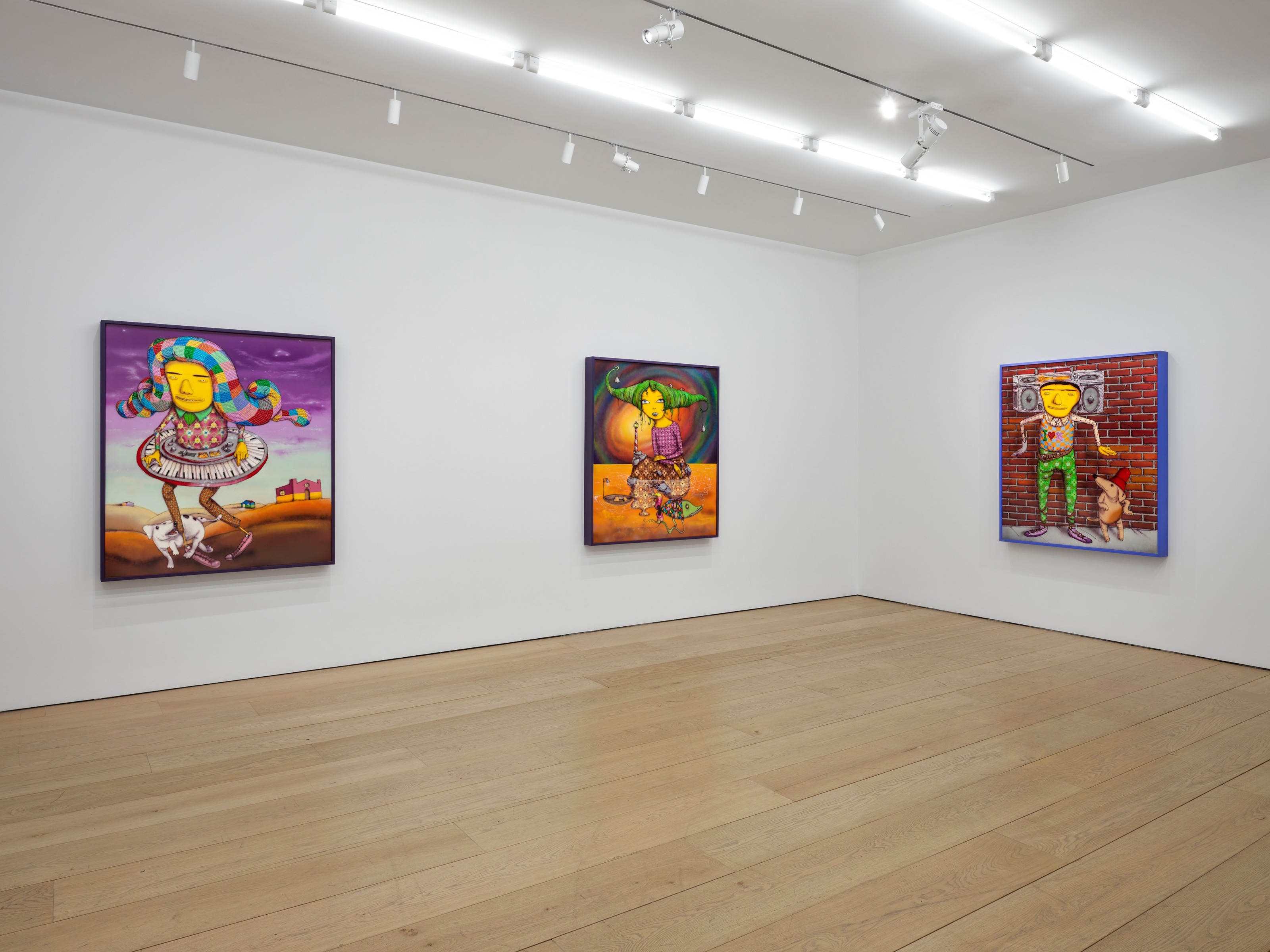 Installation view of OSGEMEOS at Lehmann Maupin New York