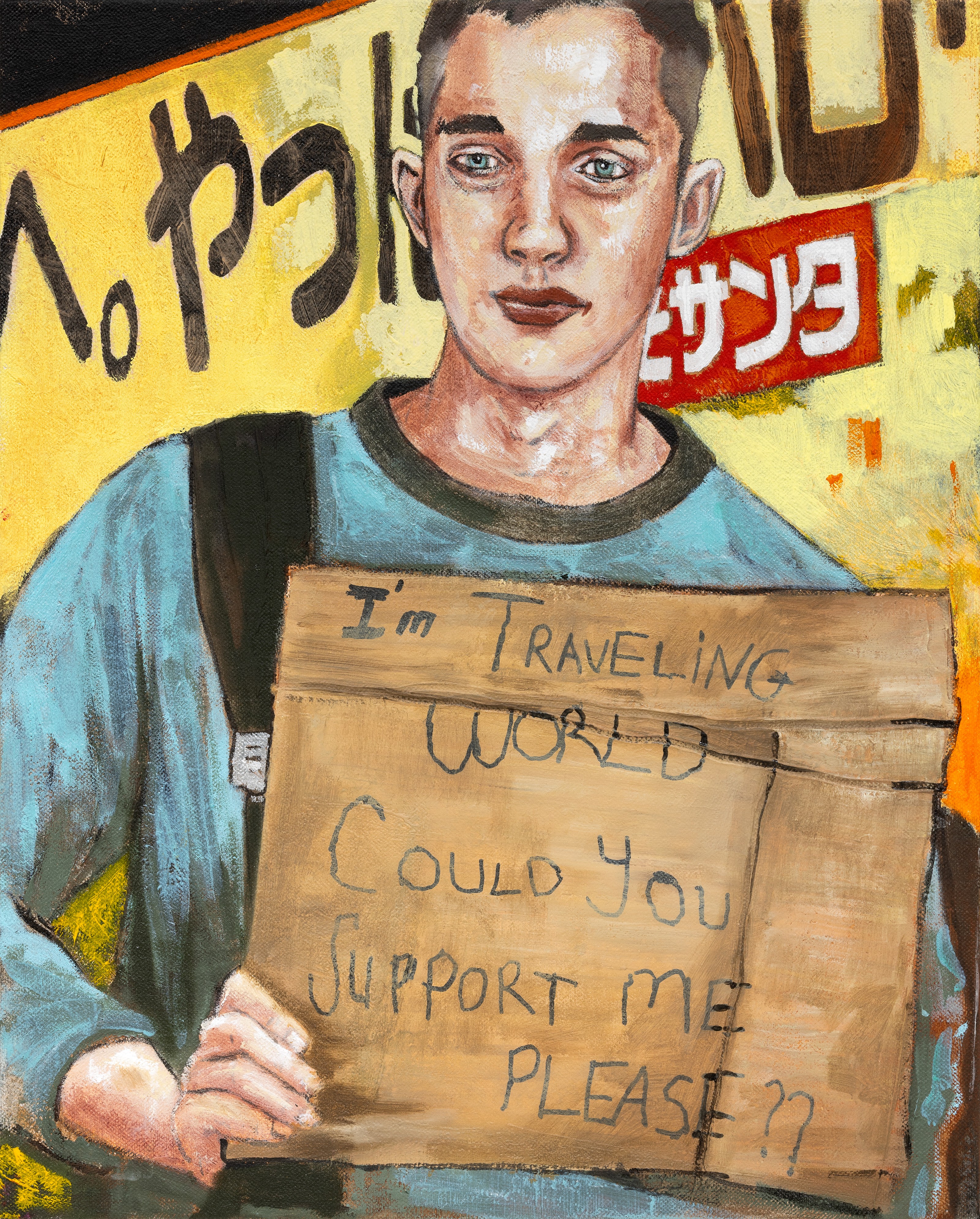 Painting by Hernan Bas