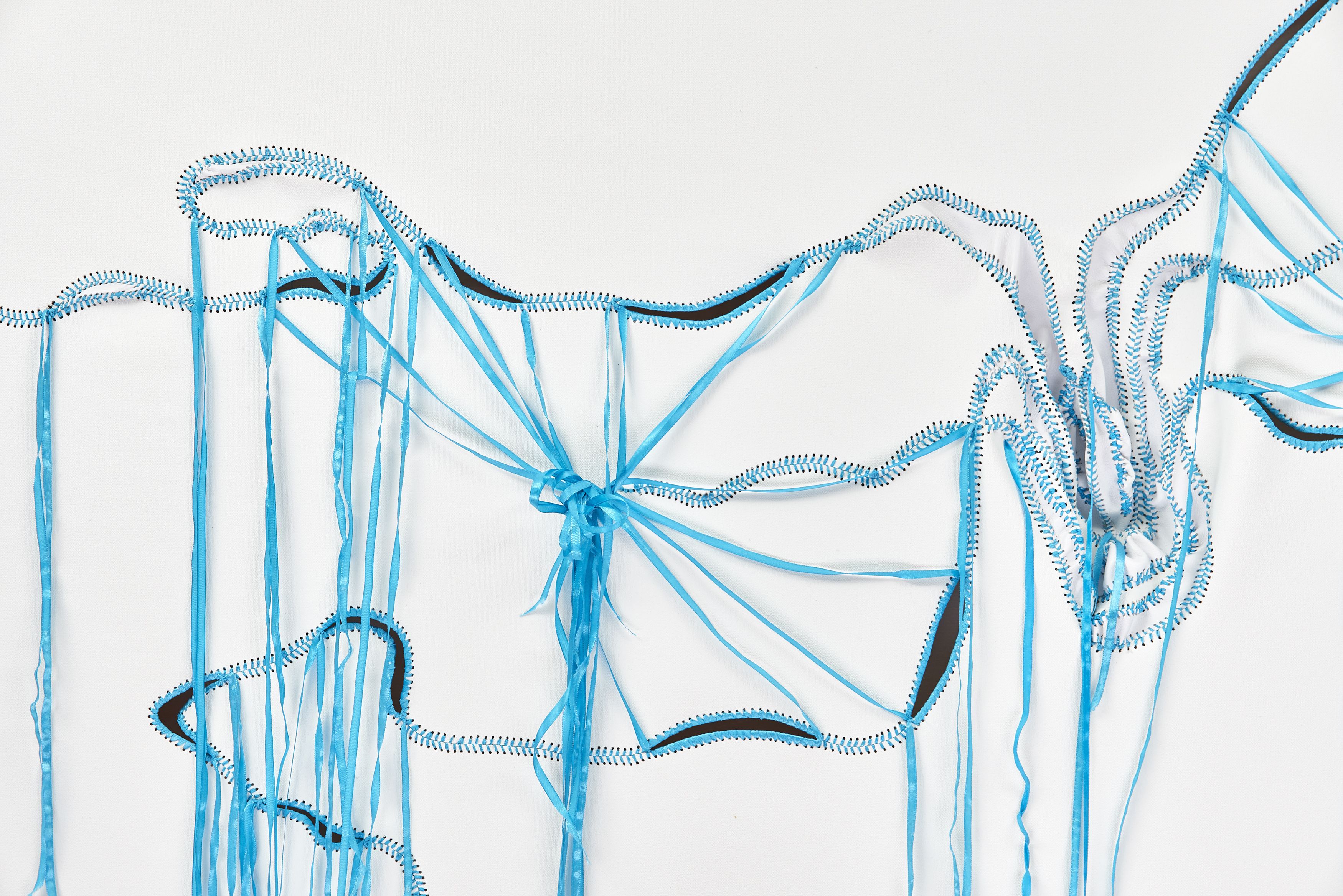 Detail of wall work by Nicholas Hlobo