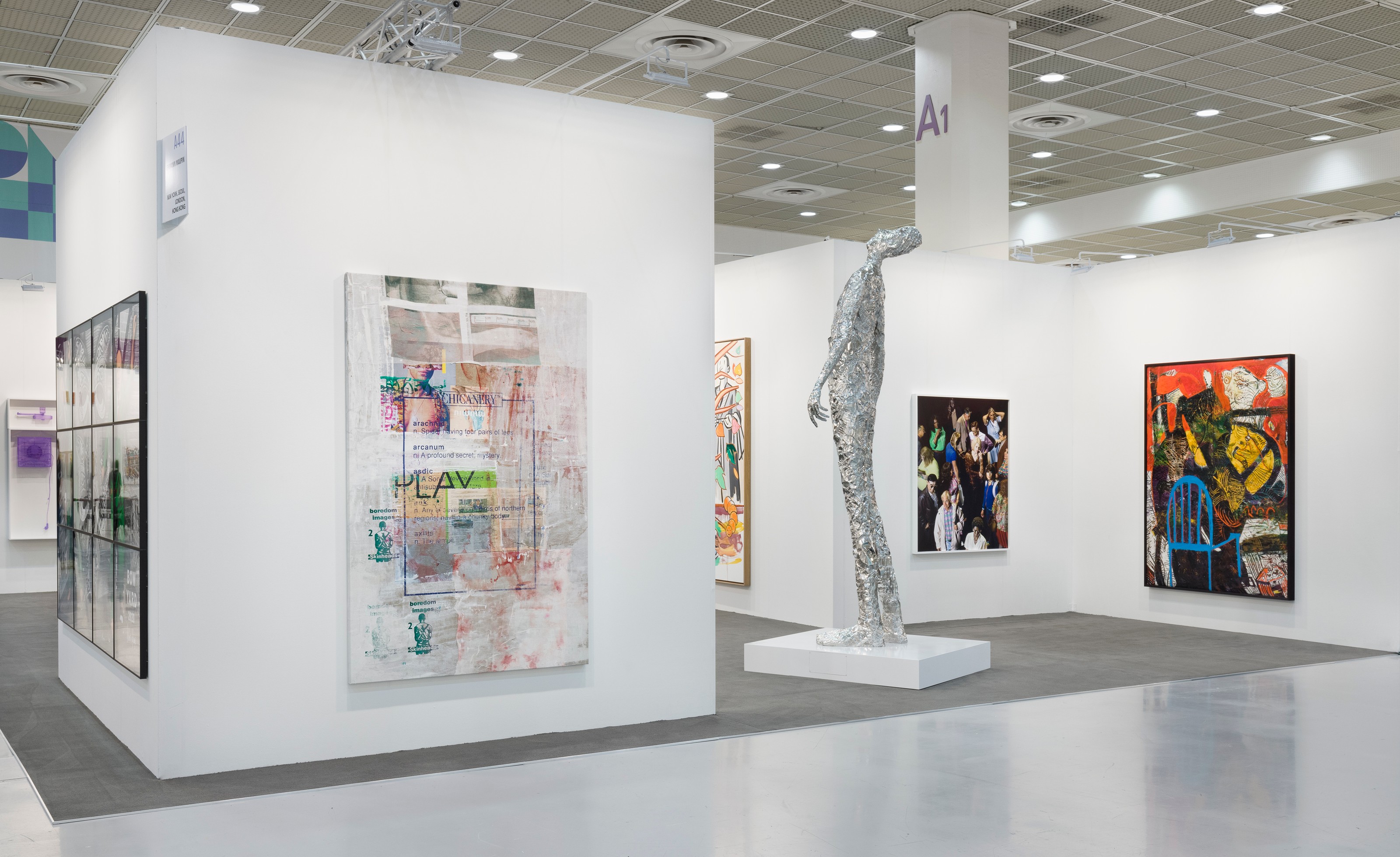 Installation view of Lehmann Maupin, Booth A44 at KIAF Art Seoul