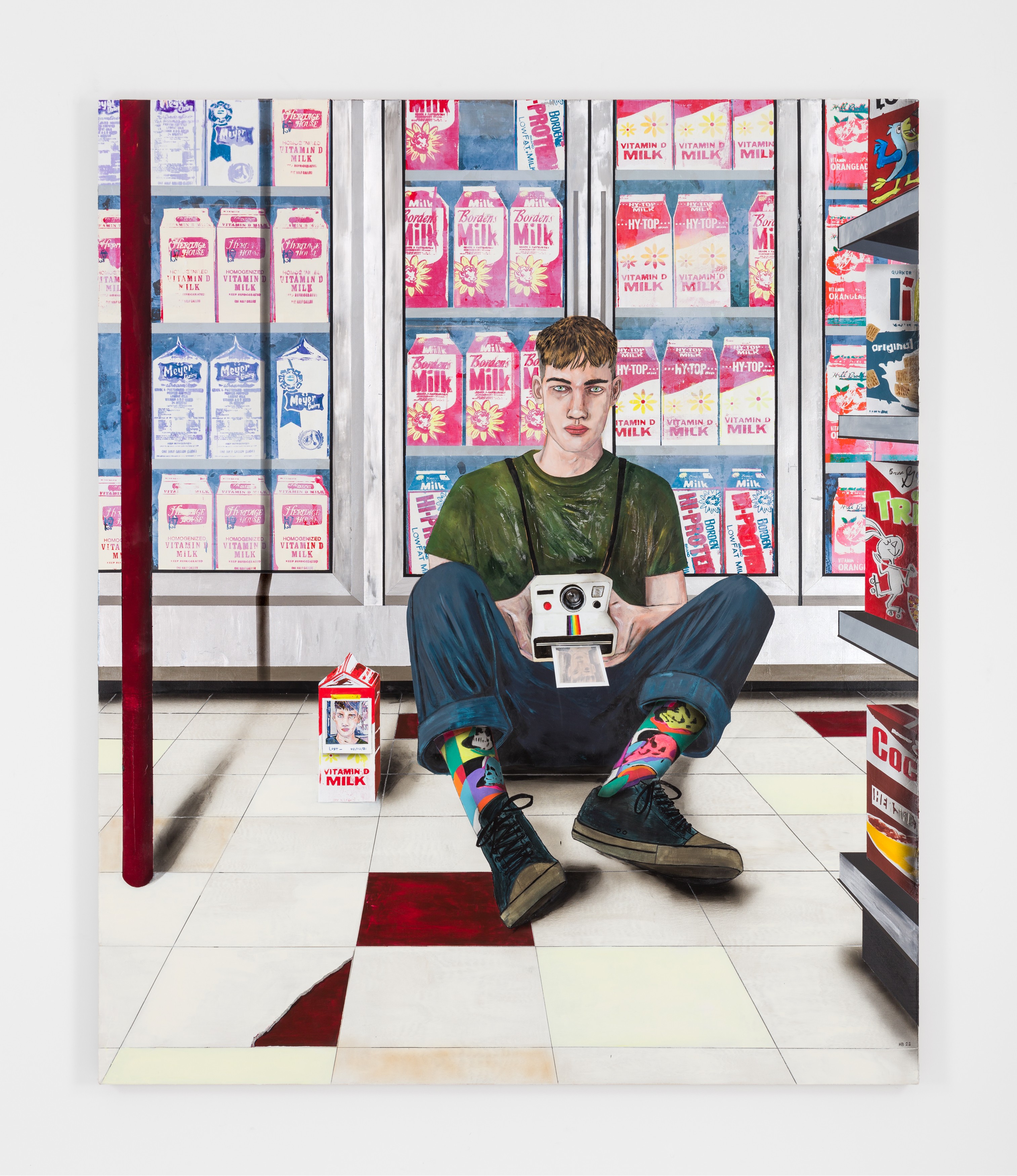 Painting by Hernan Bas