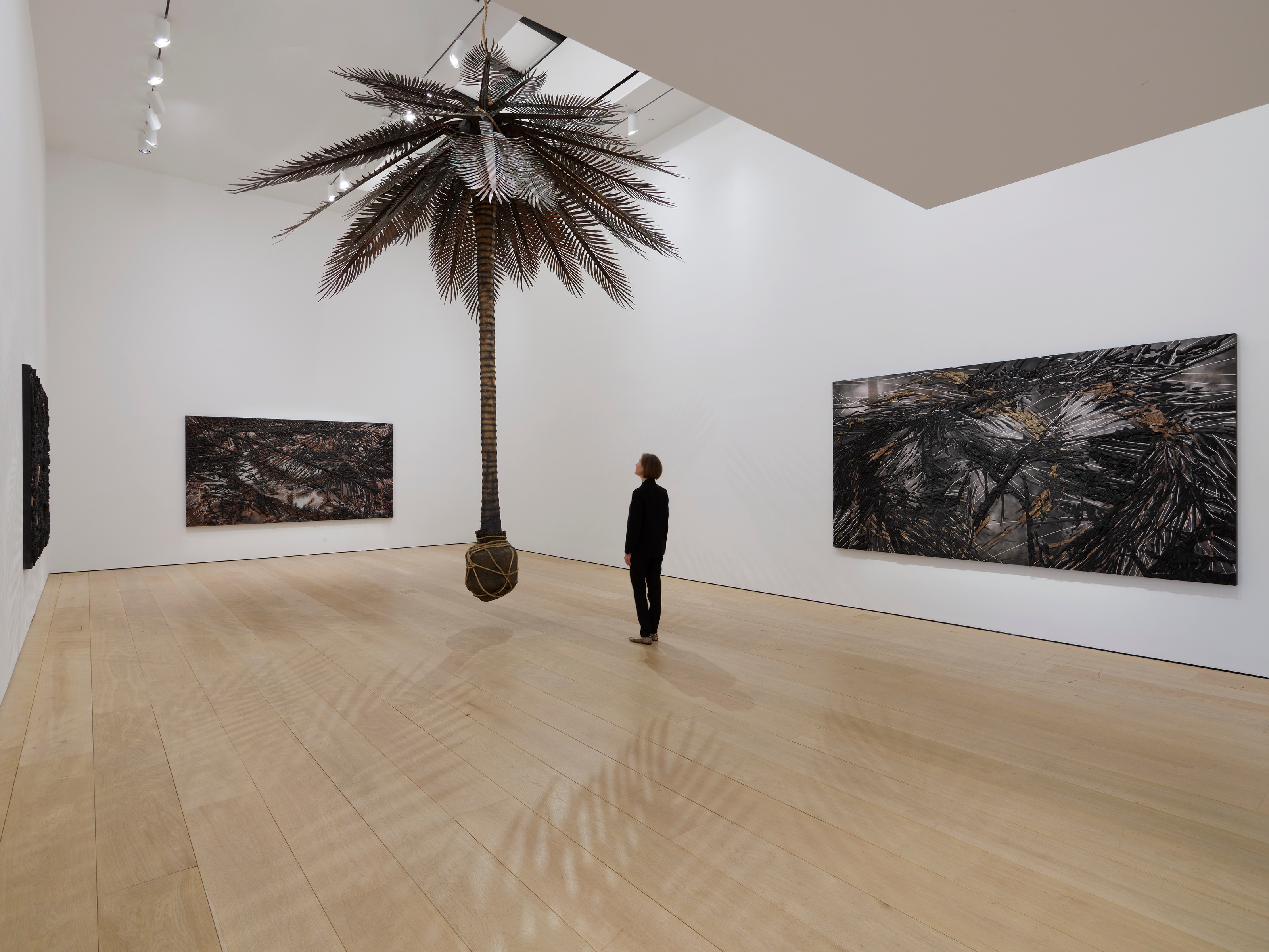 Installation view of Teresita Fernández at Lehmann Maupin New York