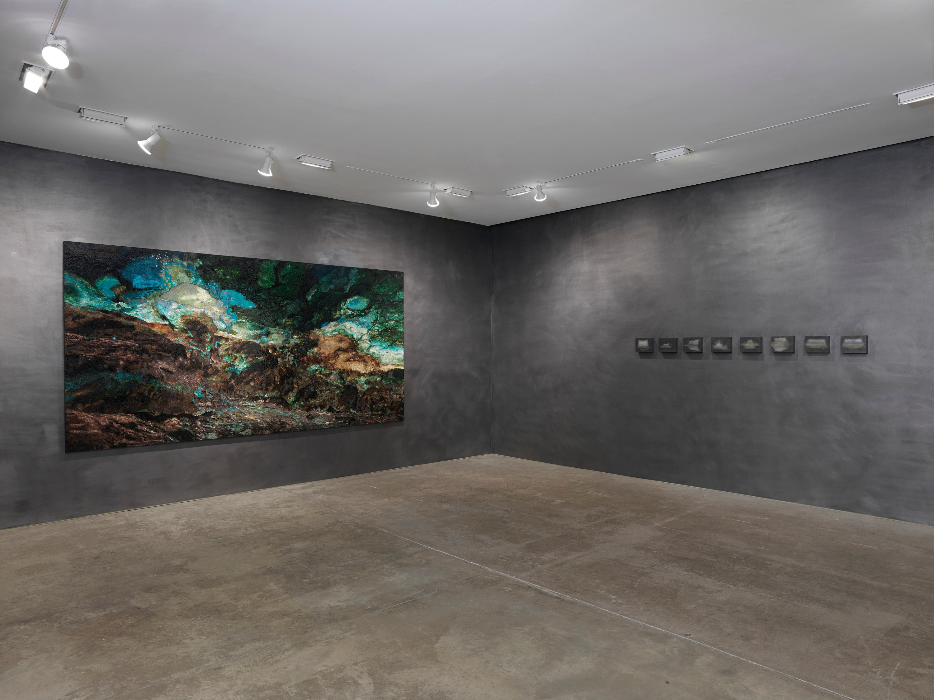 Installation view of Teresita Fernández at Lehmann Maupin New York