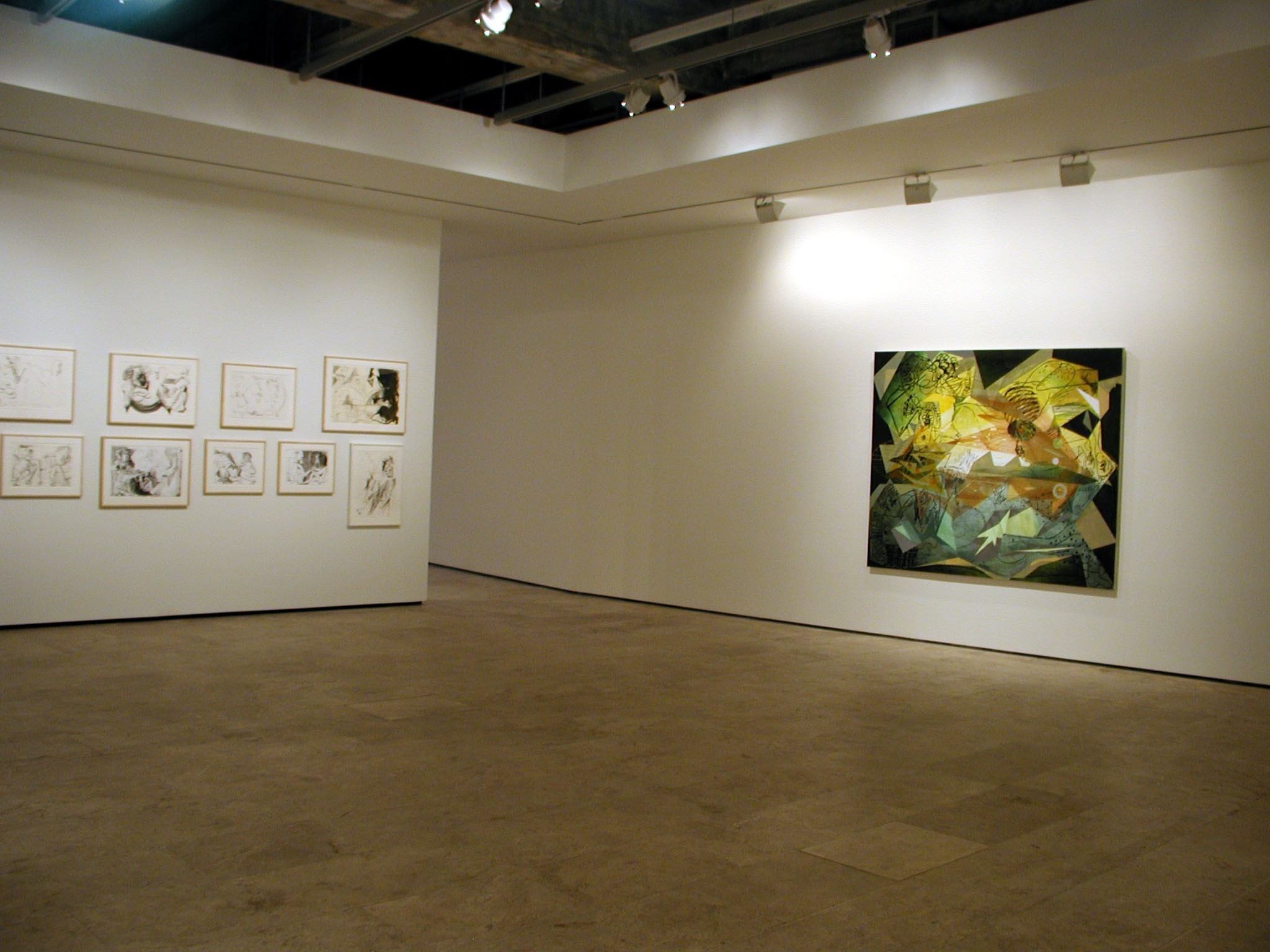 Installation view of Pedro Barbeito at Lehmann Maupin New York