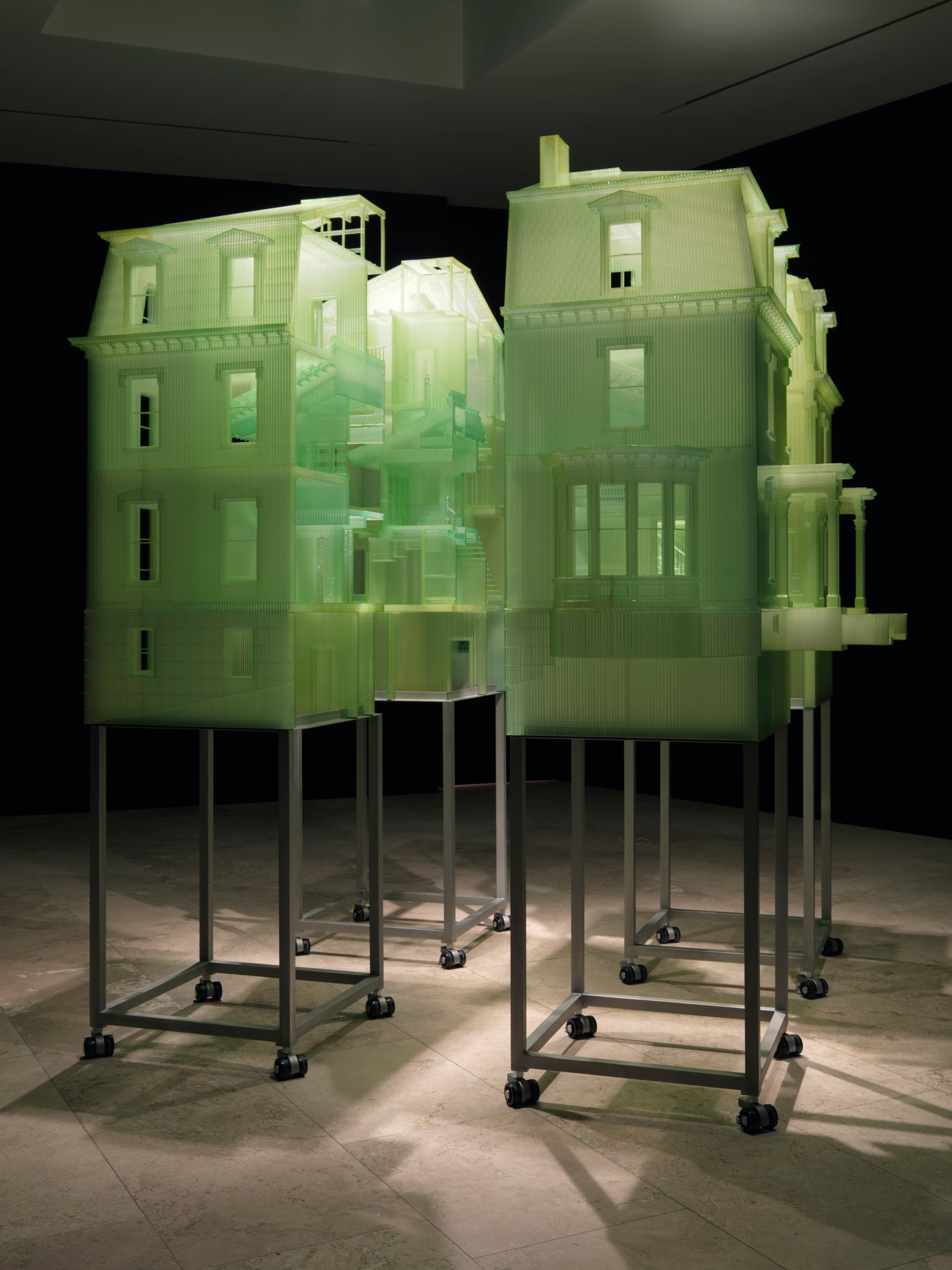 Installation view of Home Within Home at Lehmann Maupin New York