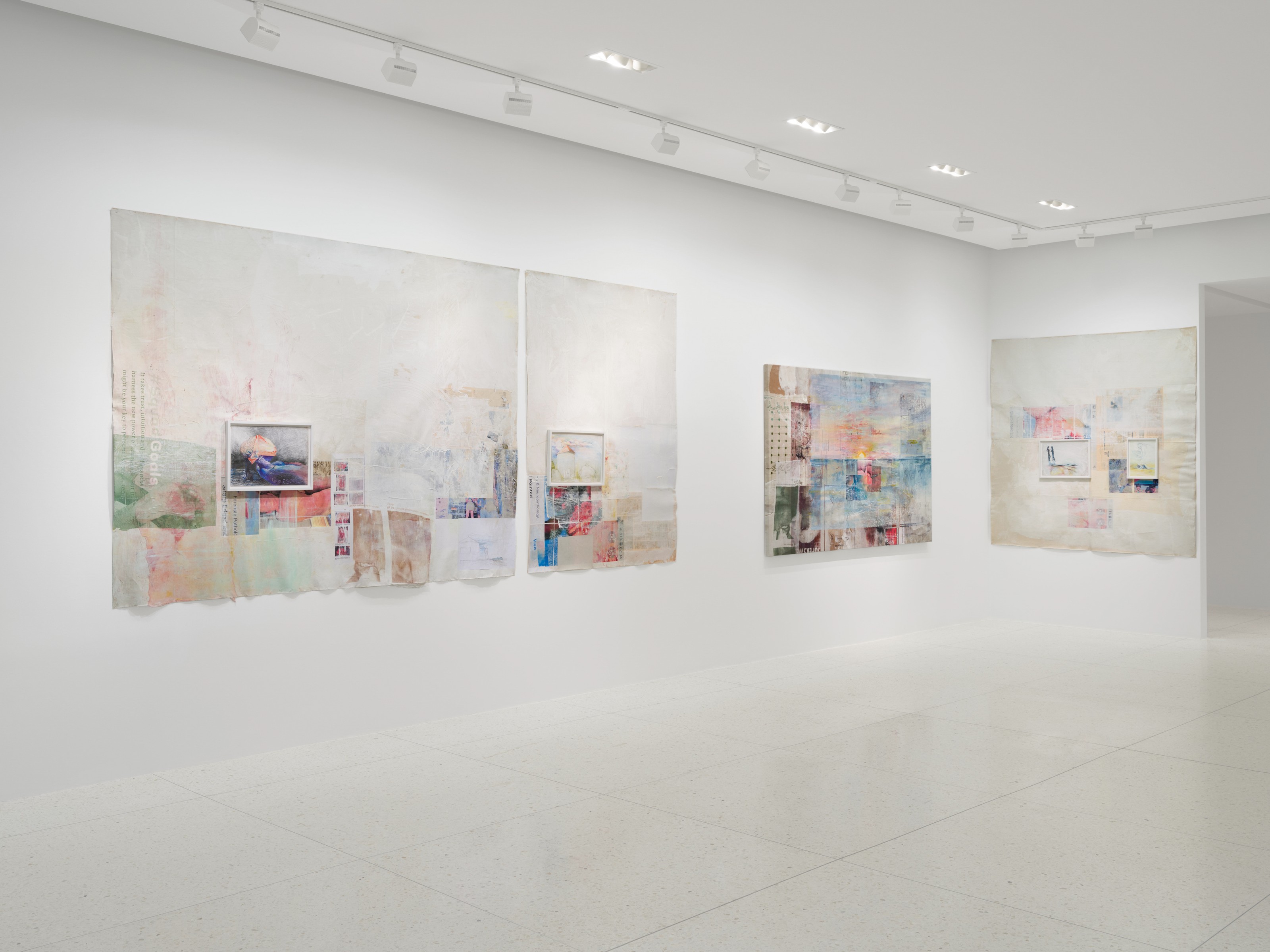 Installation view of Mandy El-Sayegh at Lehmann Maupin Palm Beach