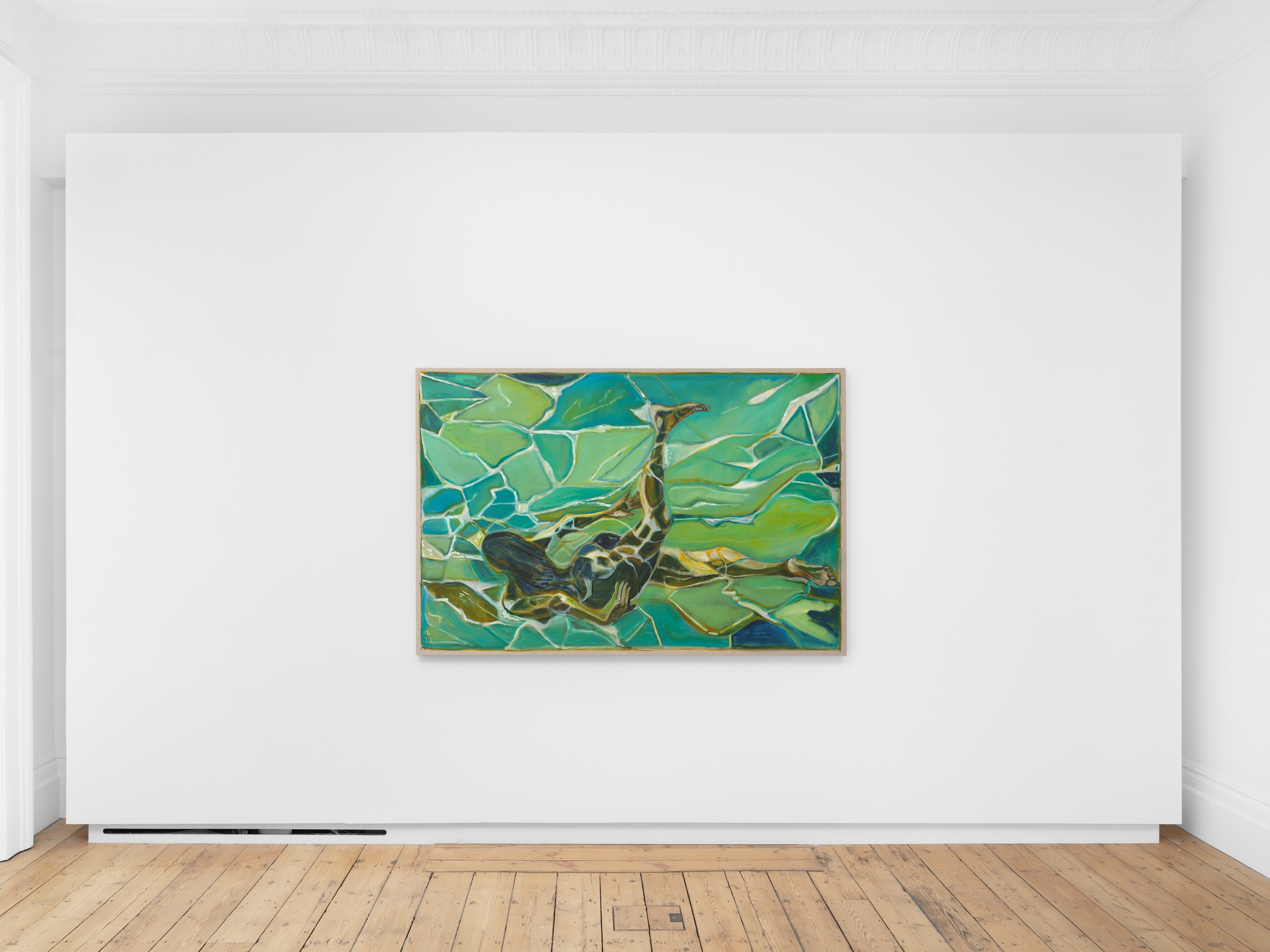 Installation view of Billy Childish at Lehmann Maupin London