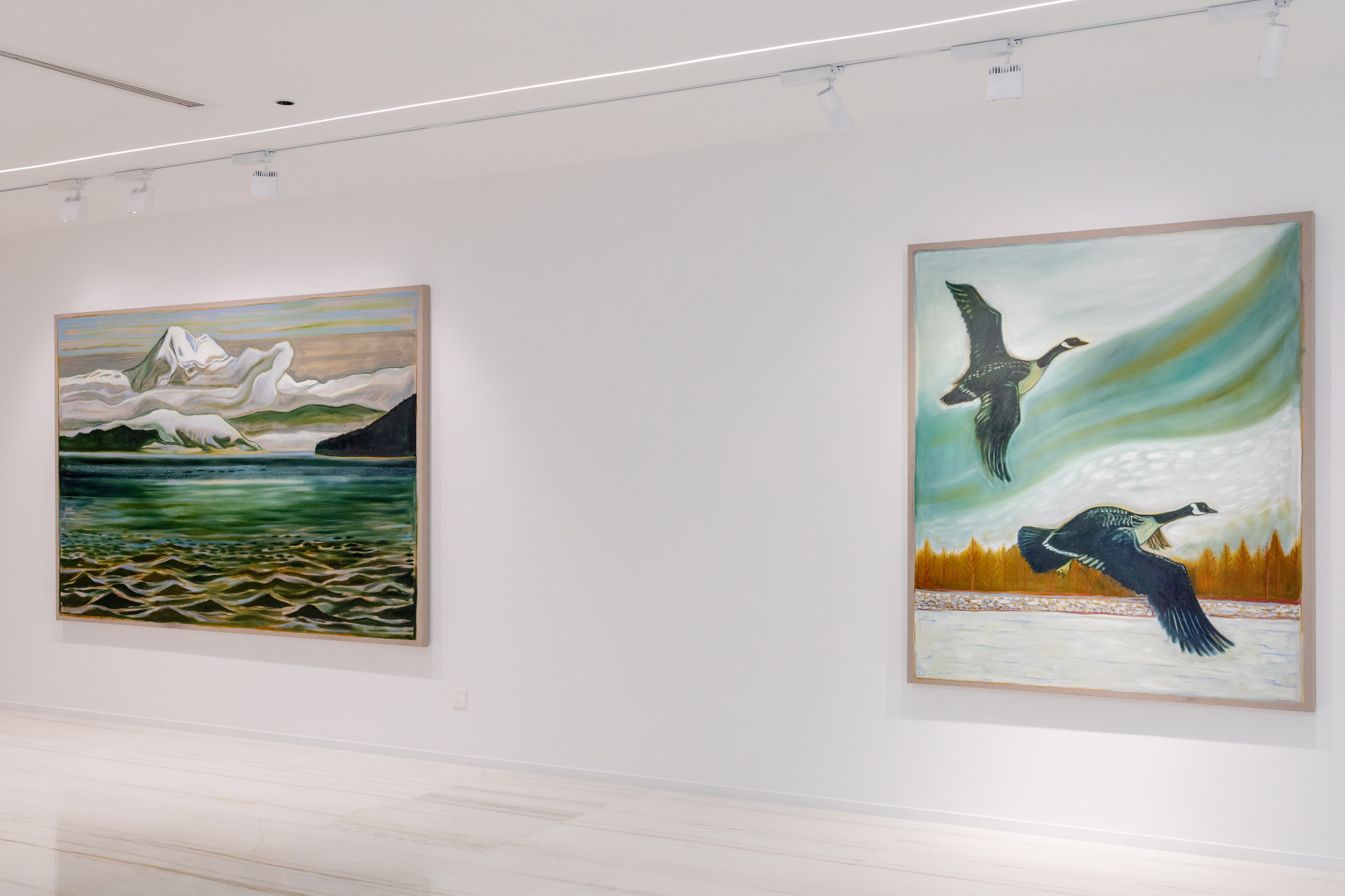Installation view of the becoming unbecoming at Yi Space