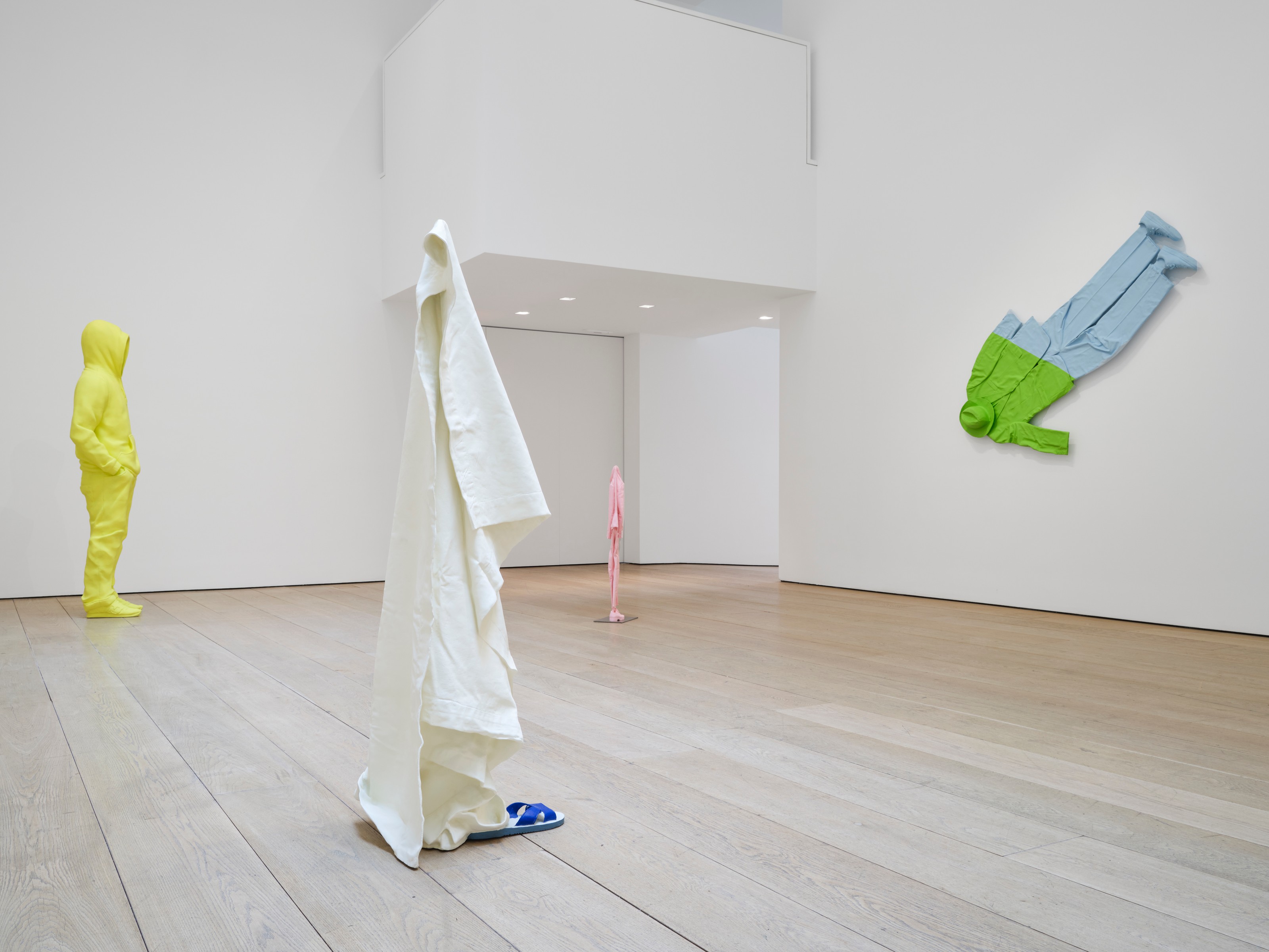 Installation view of Erwin Wurm at Lehmann Maupin New York