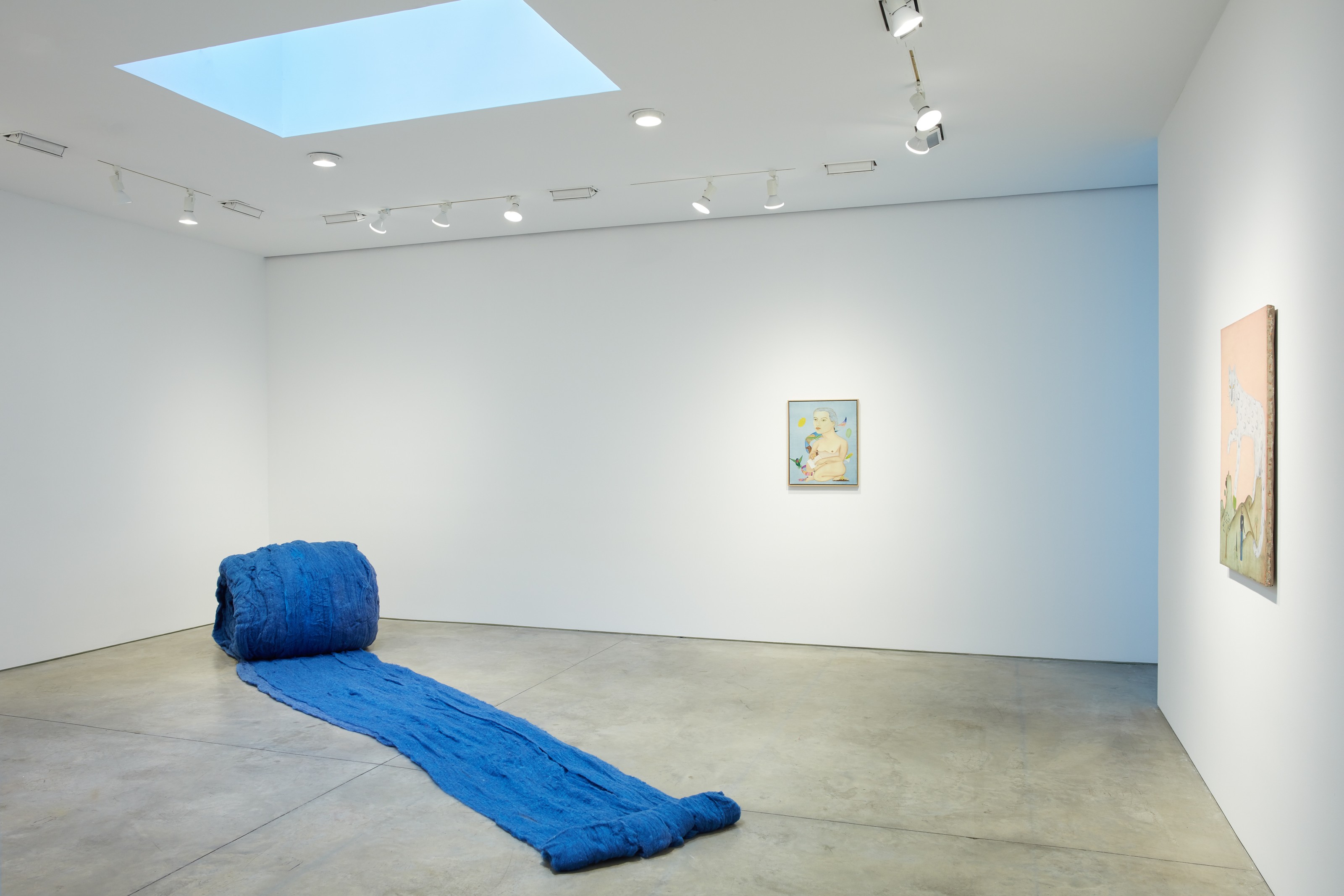 Installation view of Cecilia Vicuña at Lehmann Maupin New York