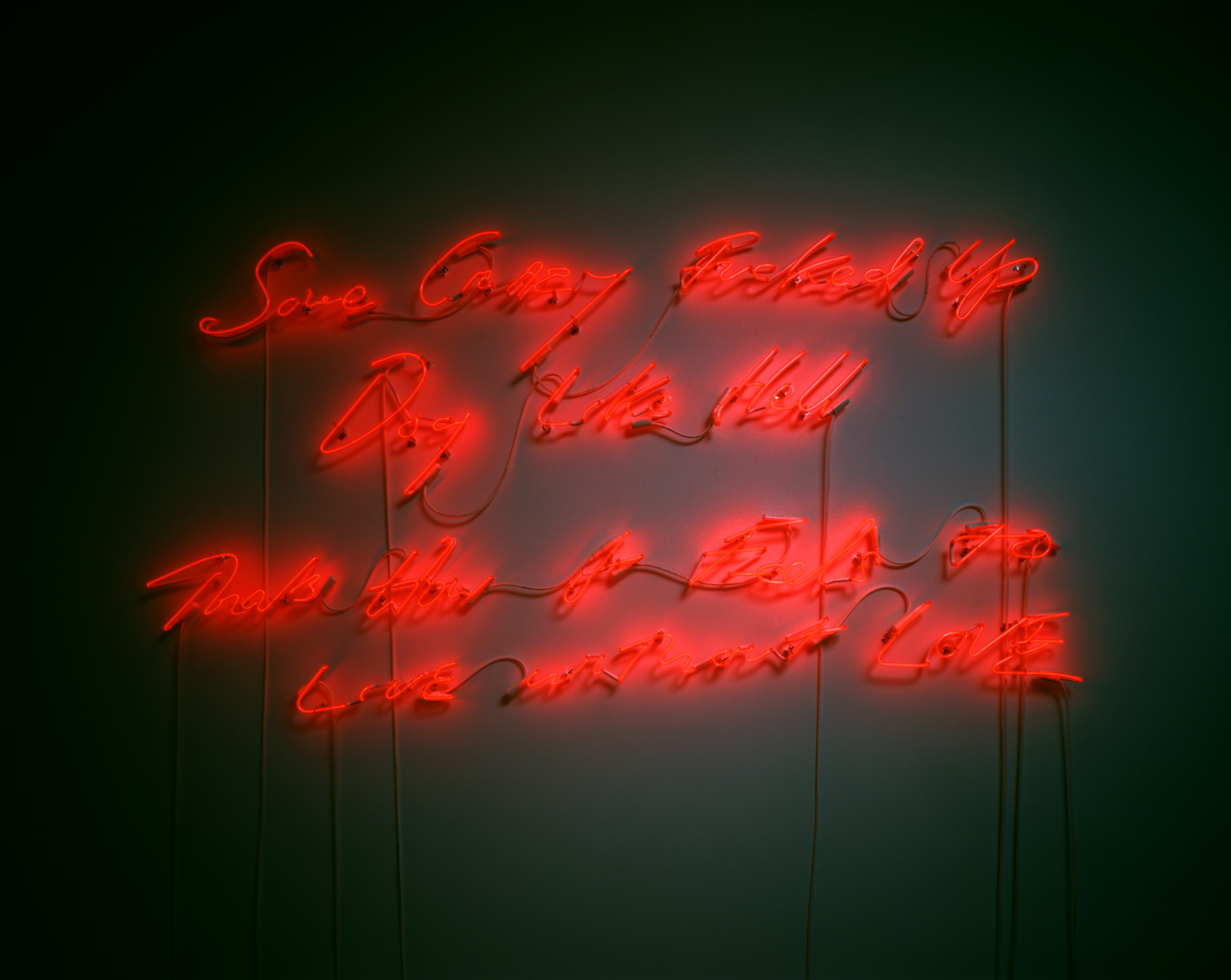 Neon sculpture by Tracey Emin