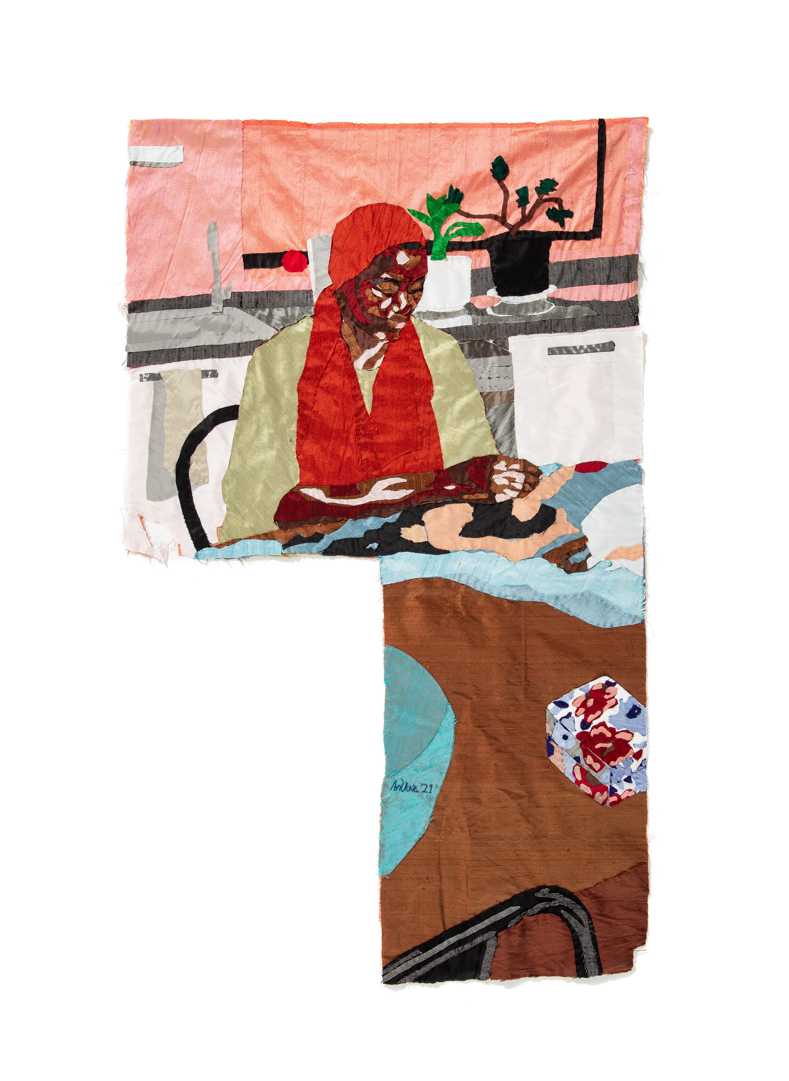 Wall work by Billie Zangewa