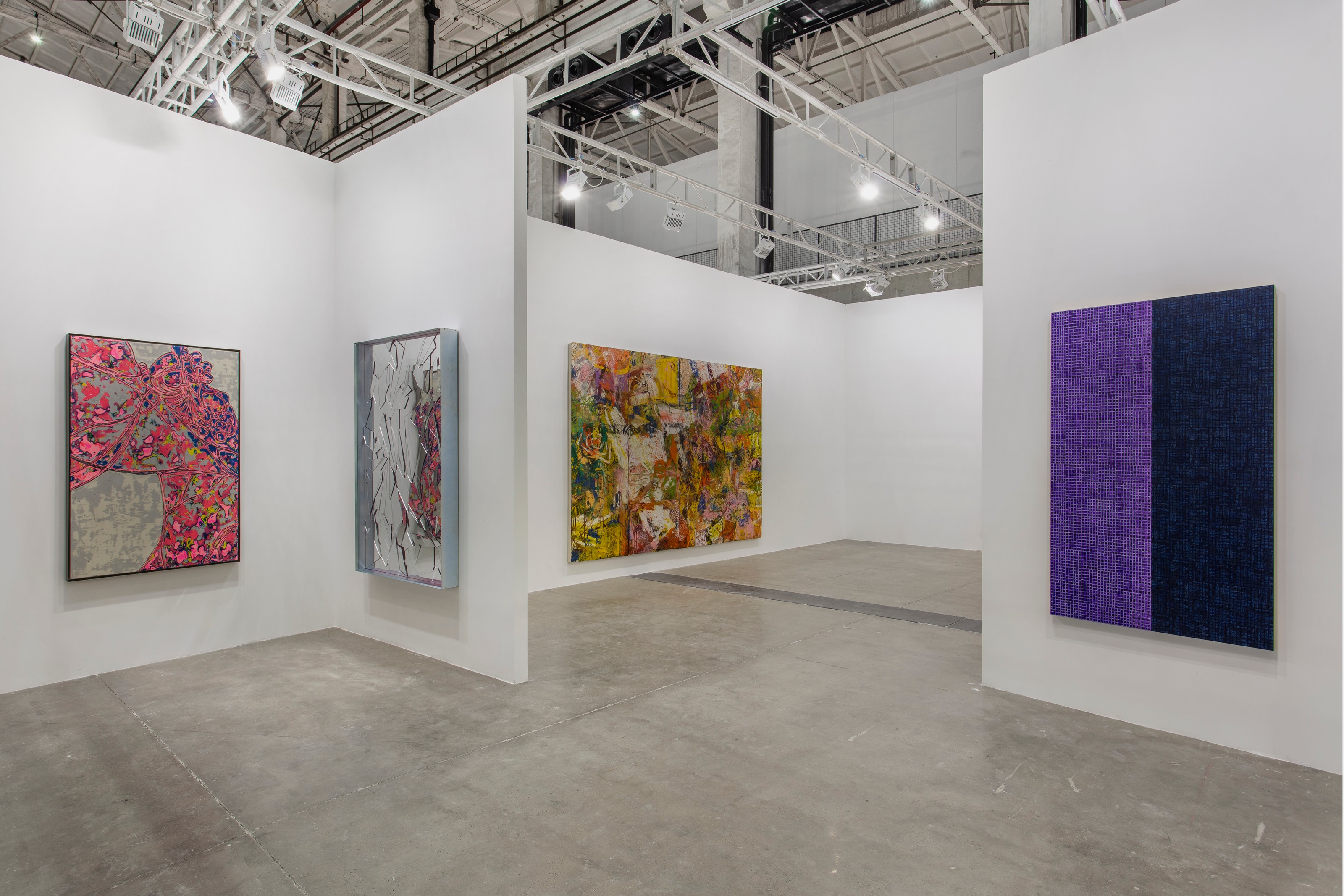 Installation view of Lehmann Maupin, Booth A122 at West Bund Art & Design