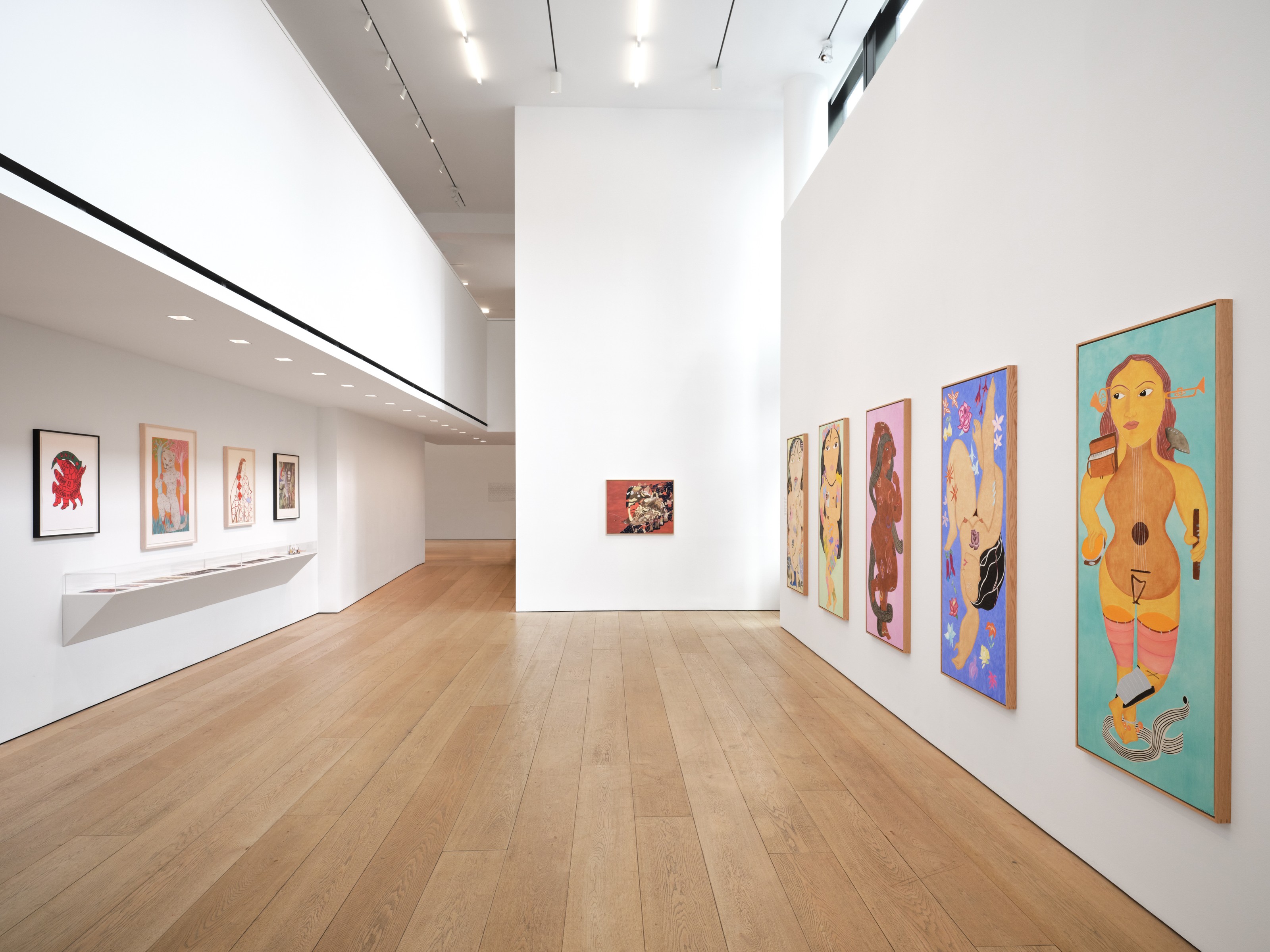 Installation view of Cecilia Vicuña at Lehmann Maupin New York