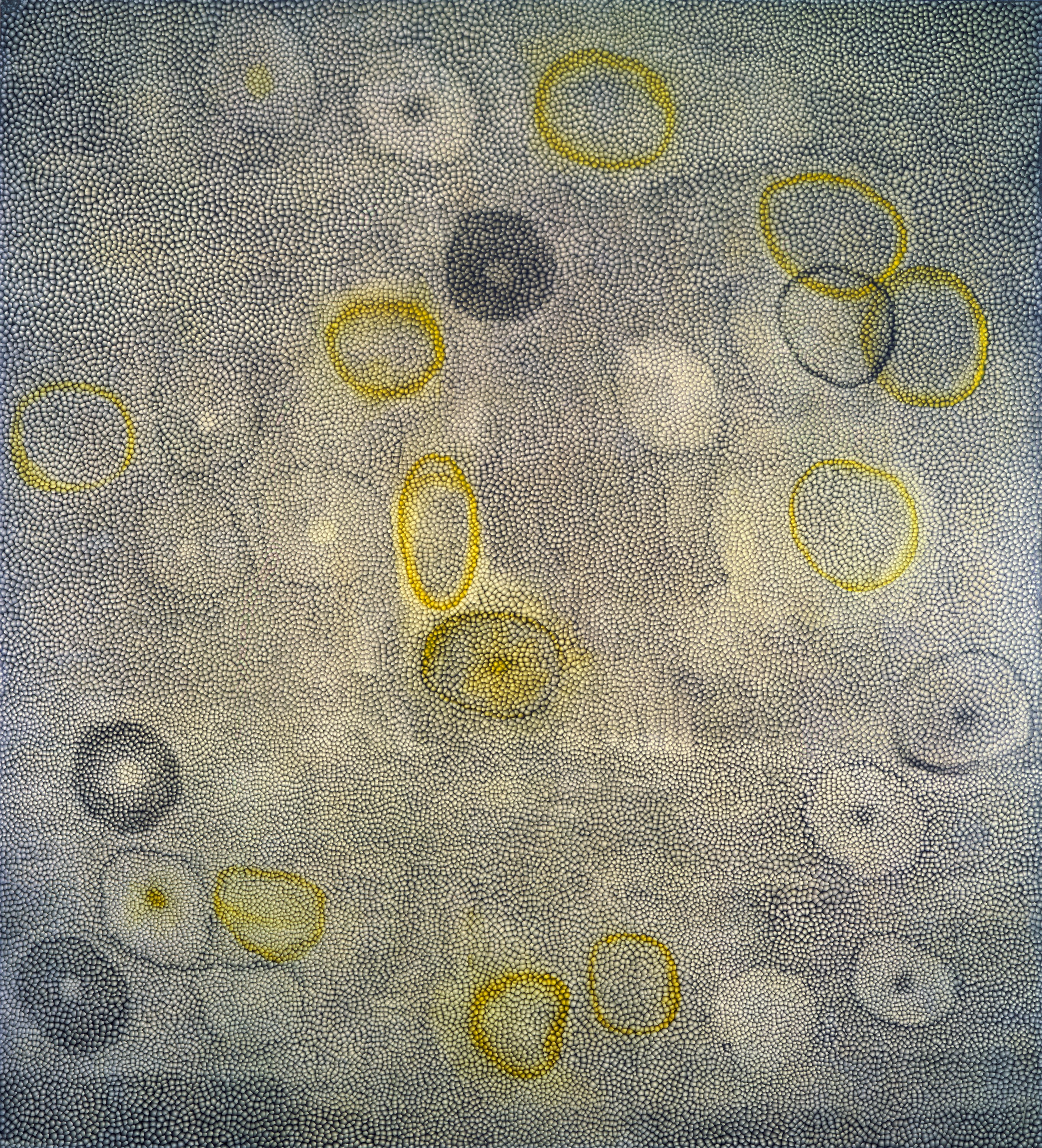 Painting by Ross Bleckner